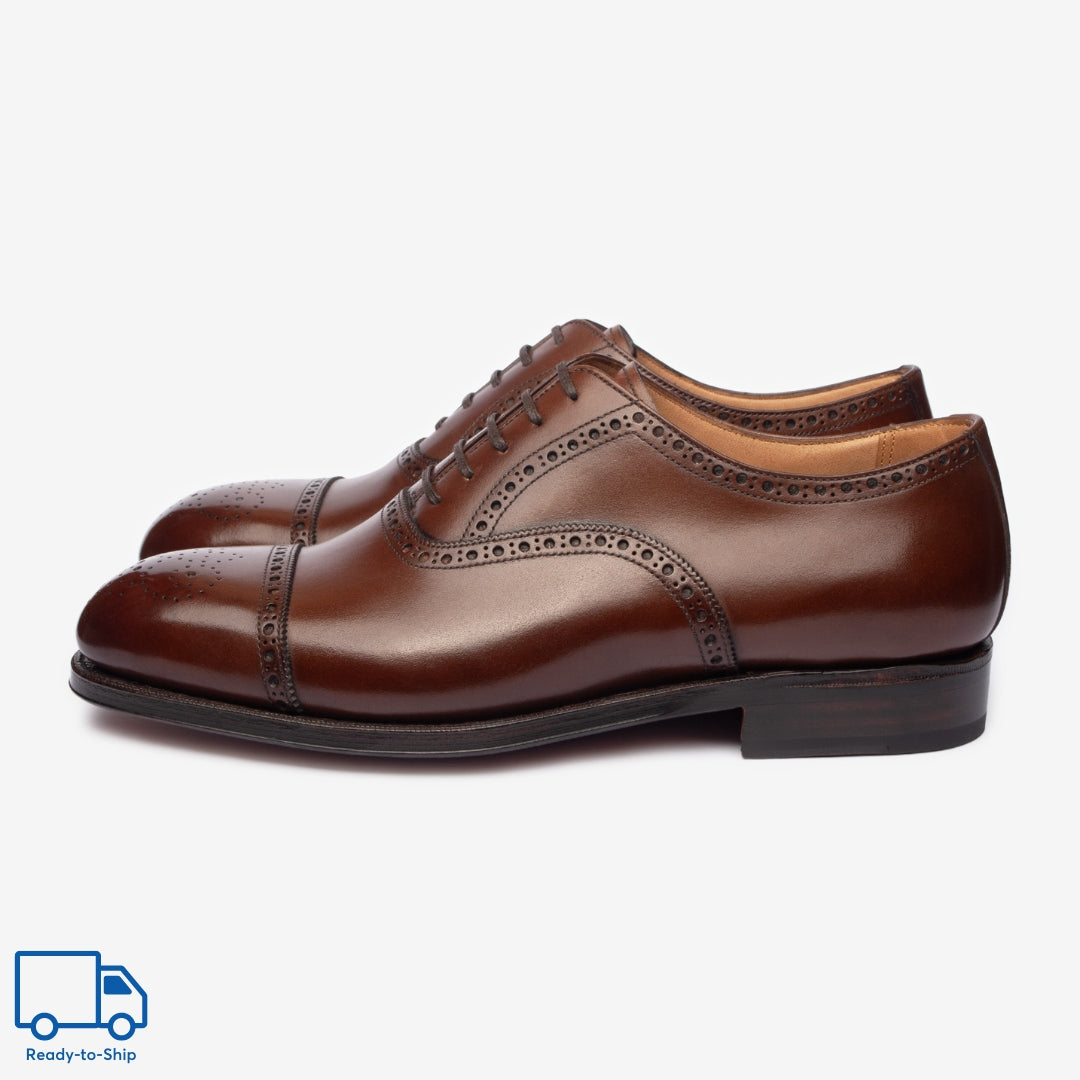 Semi Brogue Oxford |  Brown - Char Last