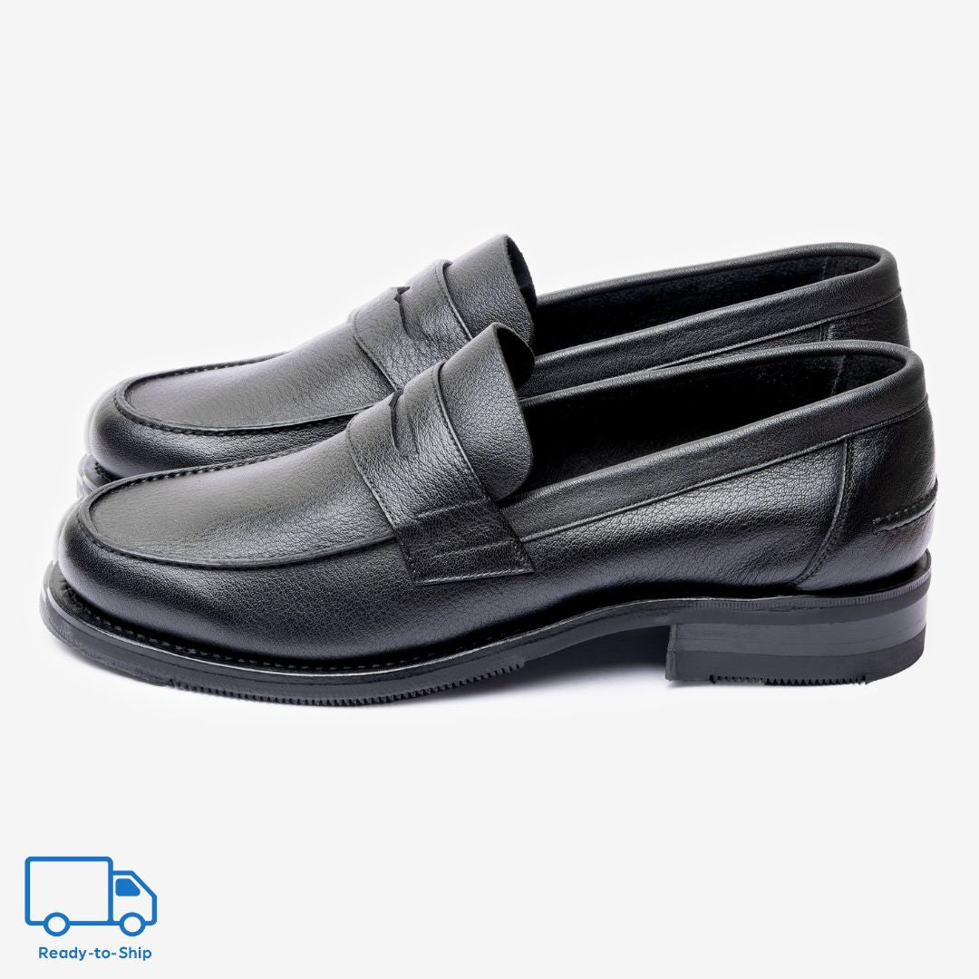 Unlined Moccasin |  Noir - Armin Last