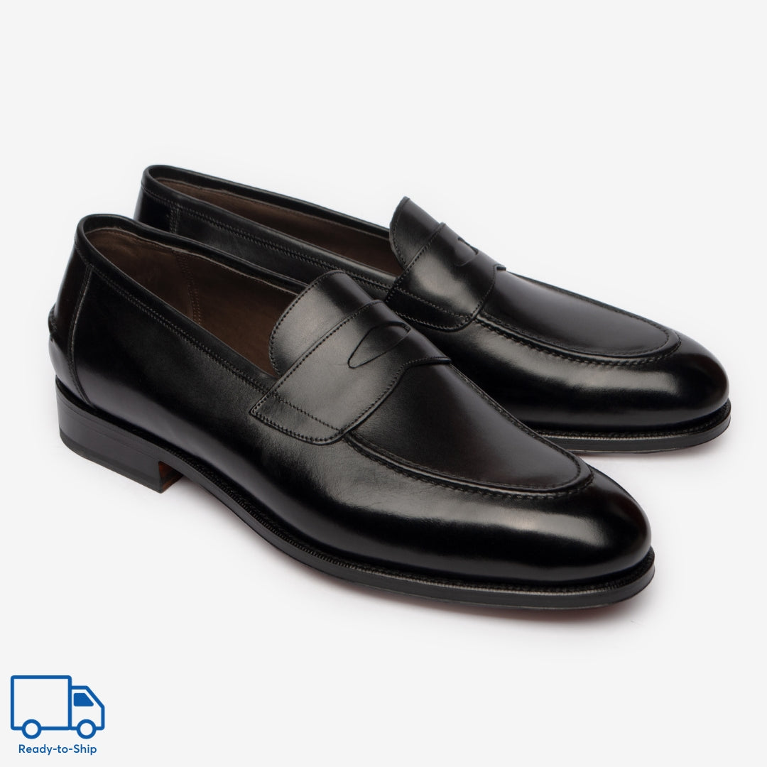 Penny Loafer II - Black - Rufer Last - RTW