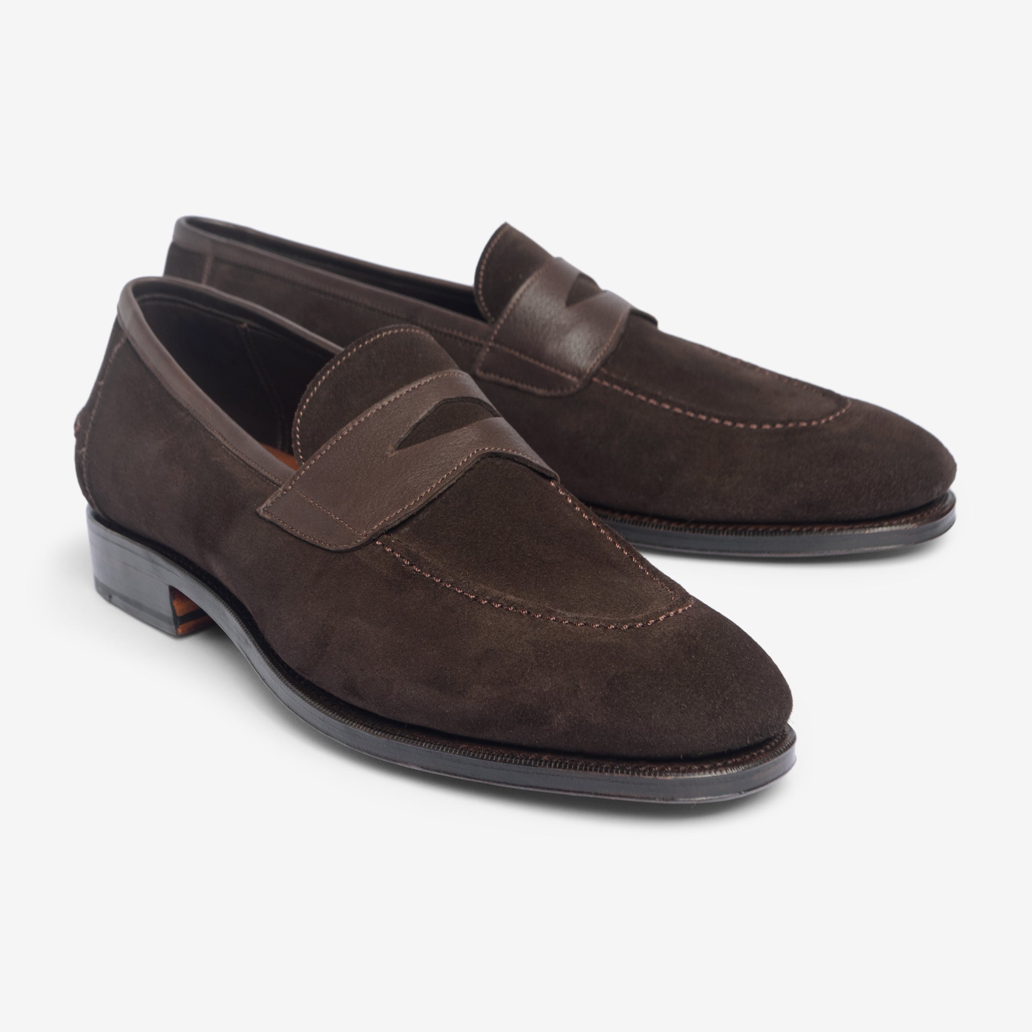 Unlined Penny Loafer Ii |  Bitter Choco - Rufer Last - Janus Calf