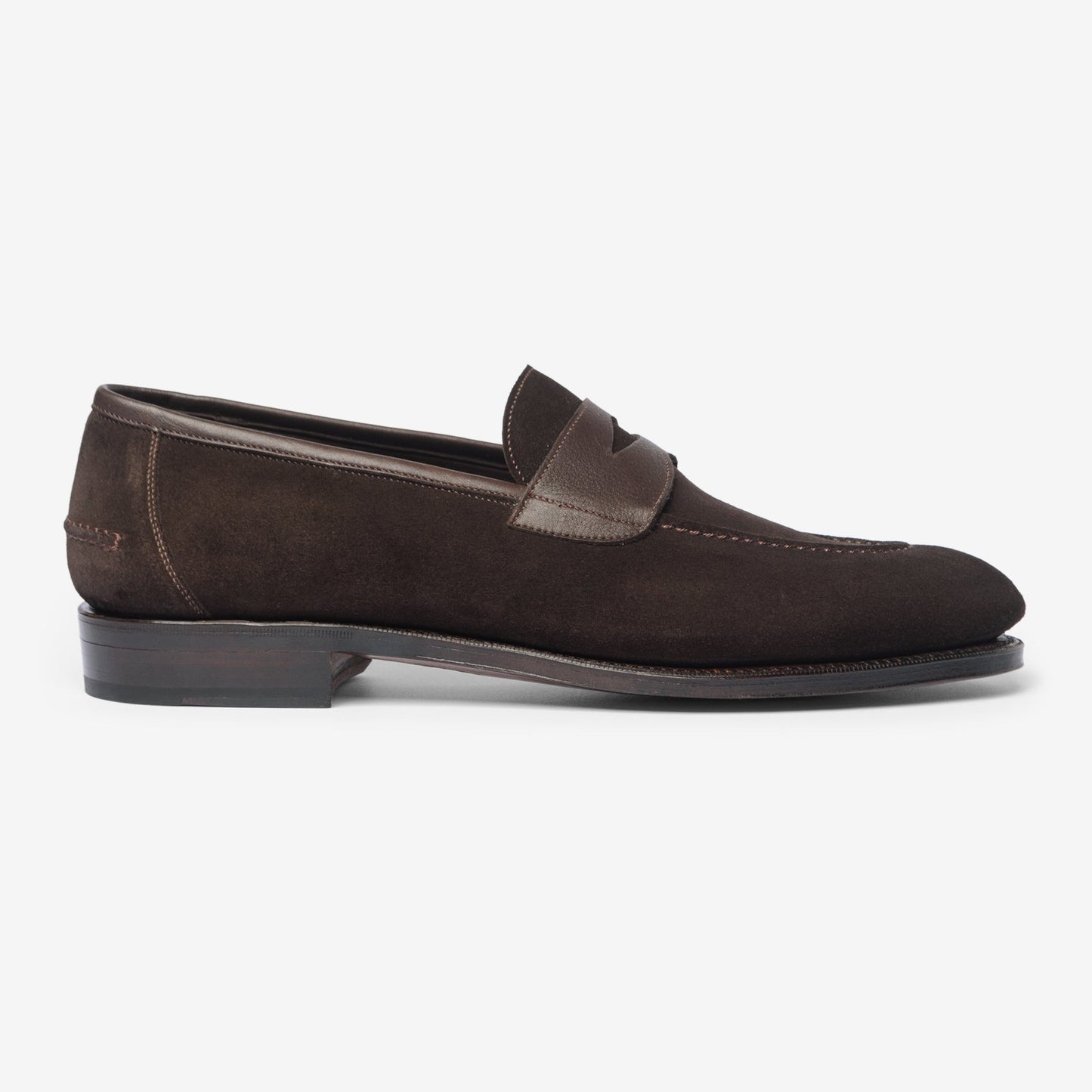 Unlined Penny Loafer II - Bitter Choco - Rufer Last - Janus Calf