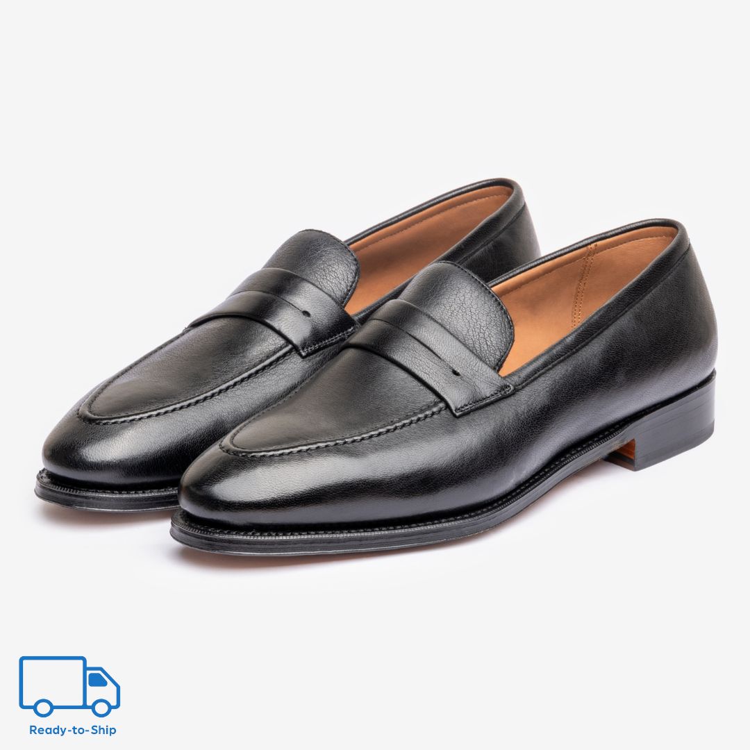 Punch Line Loafer | Black Deer Leather - Zilo Last