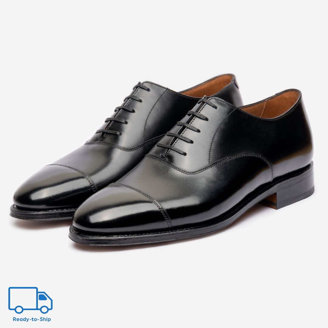 Straight Tip Oxford | Black - Zip Last