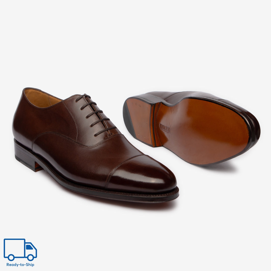 Straight Tip Oxford |  Bitter Choco - Zip Last