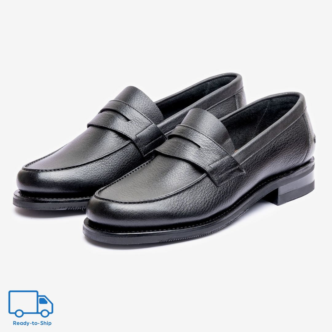 Unlined Moccasin |  Noir - Armin Last
