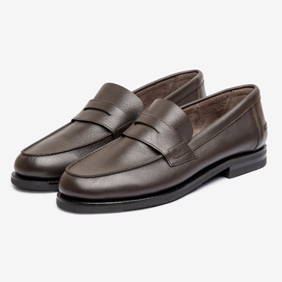 Unlined Moccasin |  Mokka Milled - Armin Last