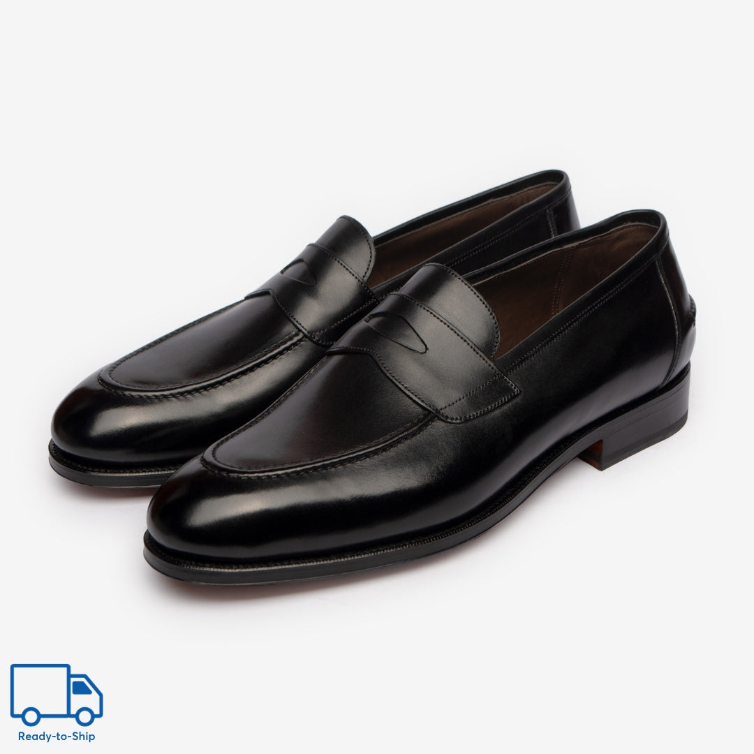 Penny Loafer II - Black - Rufer Last - RTW