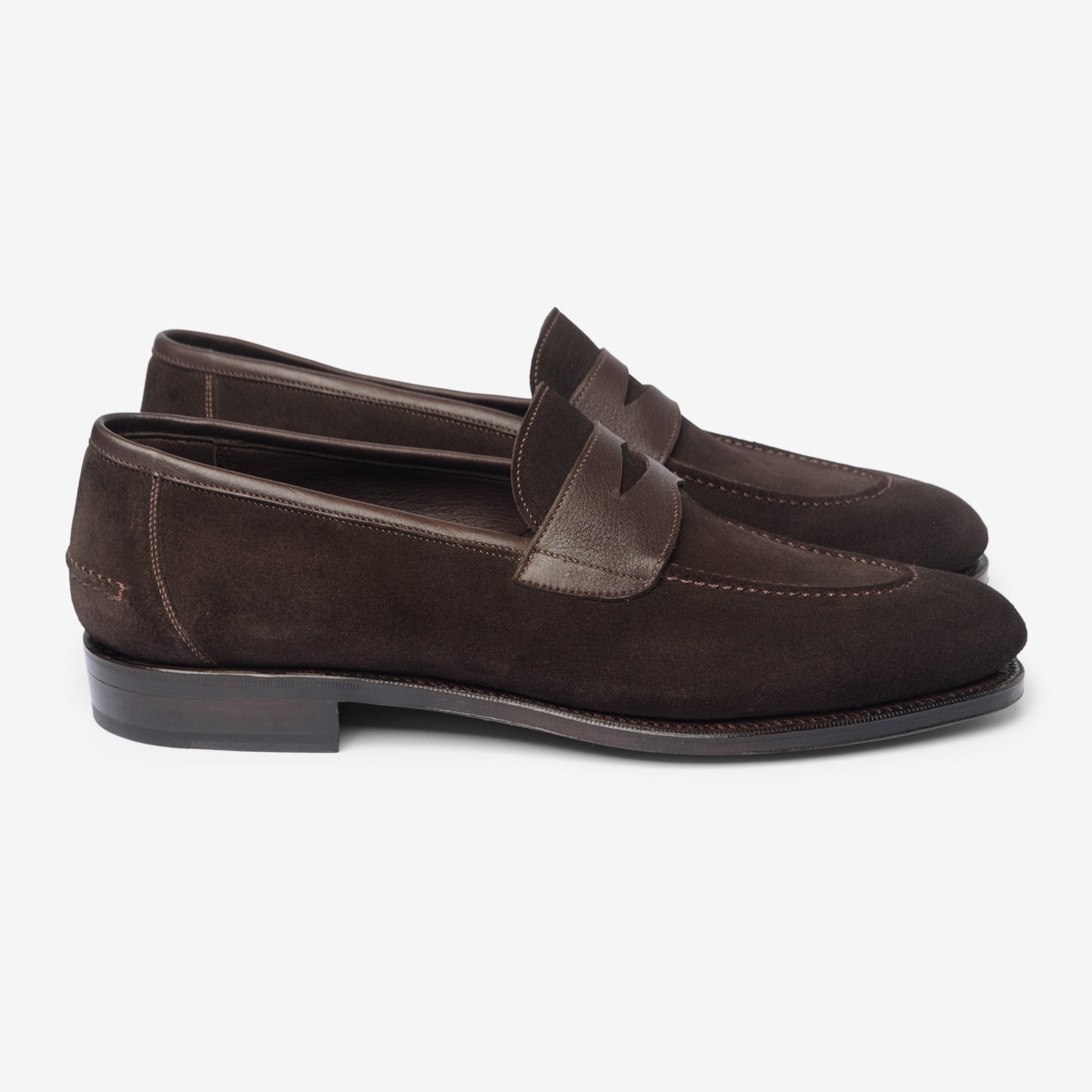 Unlined Penny Loafer II - Bitter Choco - Rufer Last - Janus Calf