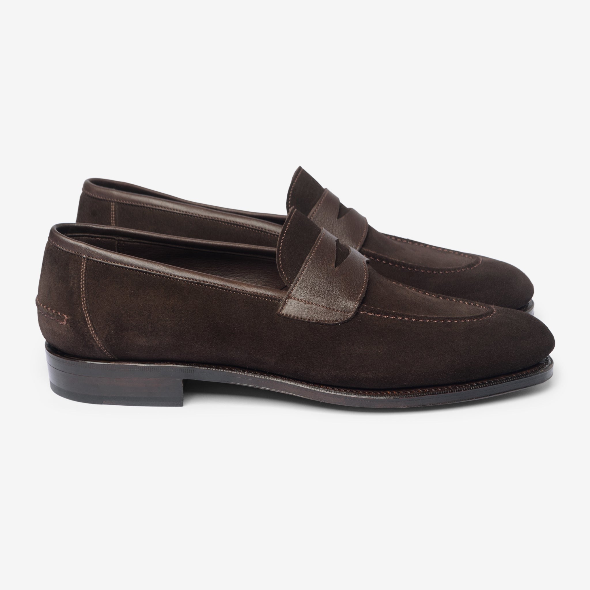 Unlined Penny Loafer Ii |  Bitter Choco - Rufer Last - Janus Calf