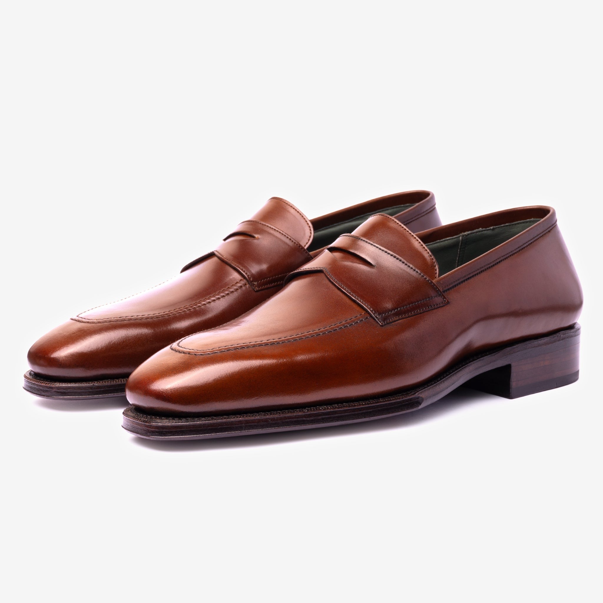 Penny Loafer |  Cognac Shell Cordovan - Deer Last