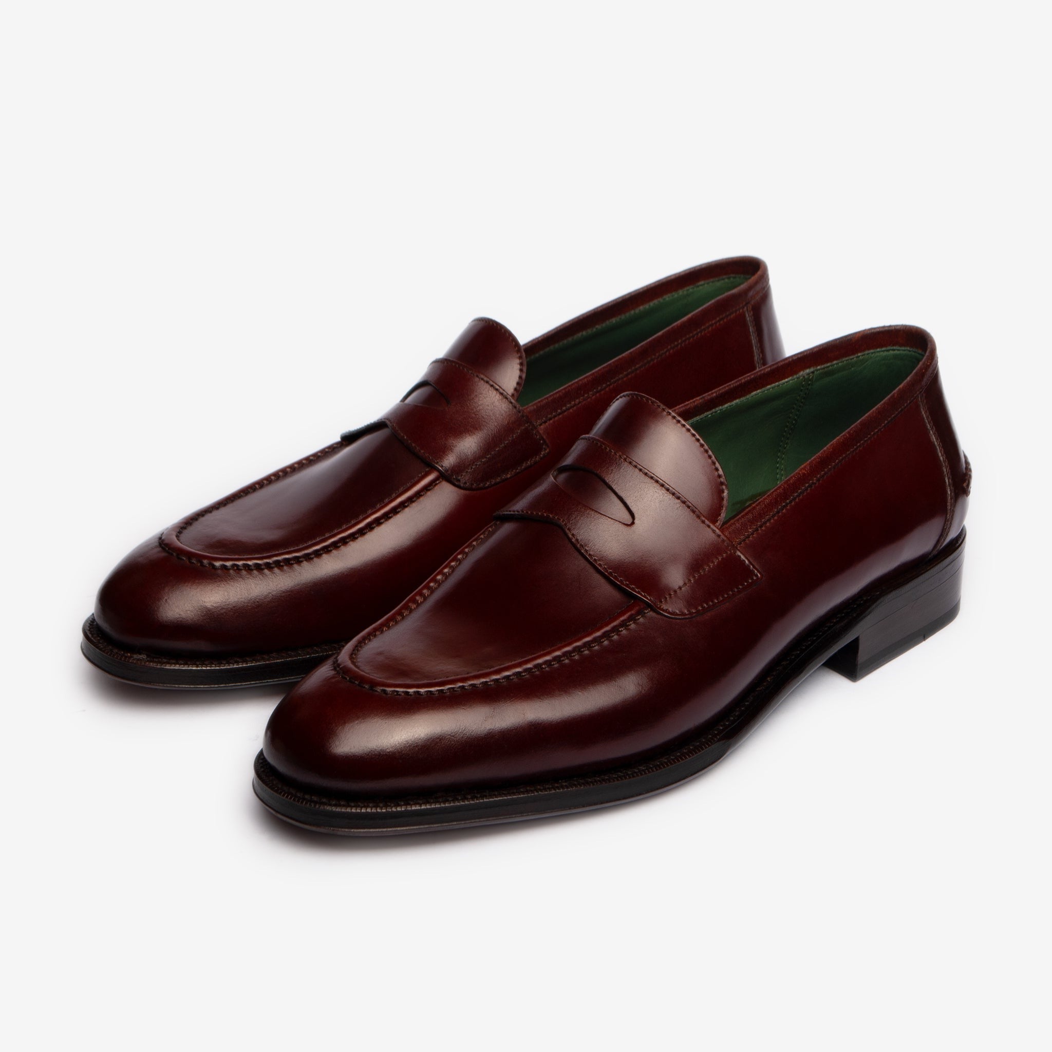 Penny Loafer Ii |  Bordo Shell Cordovan - Rufer Last