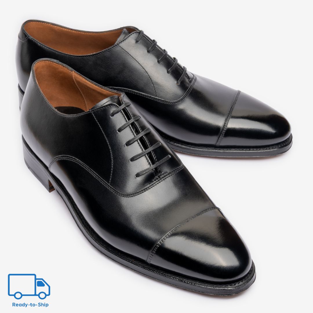 Straight Tip Oxford | Black - Zip Last