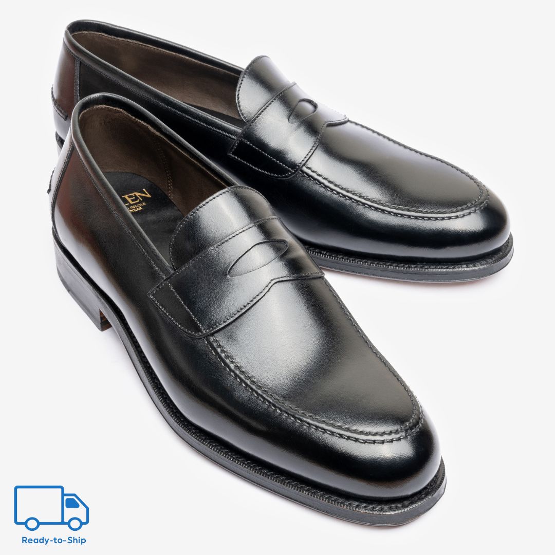 Penny Loafer Ii |  Black - Rufer Last