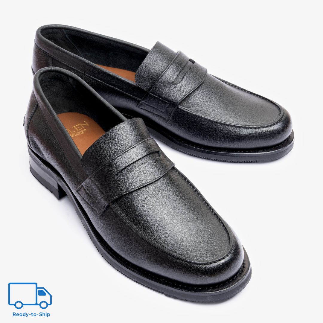 Unlined Moccasin |  Noir - Armin Last