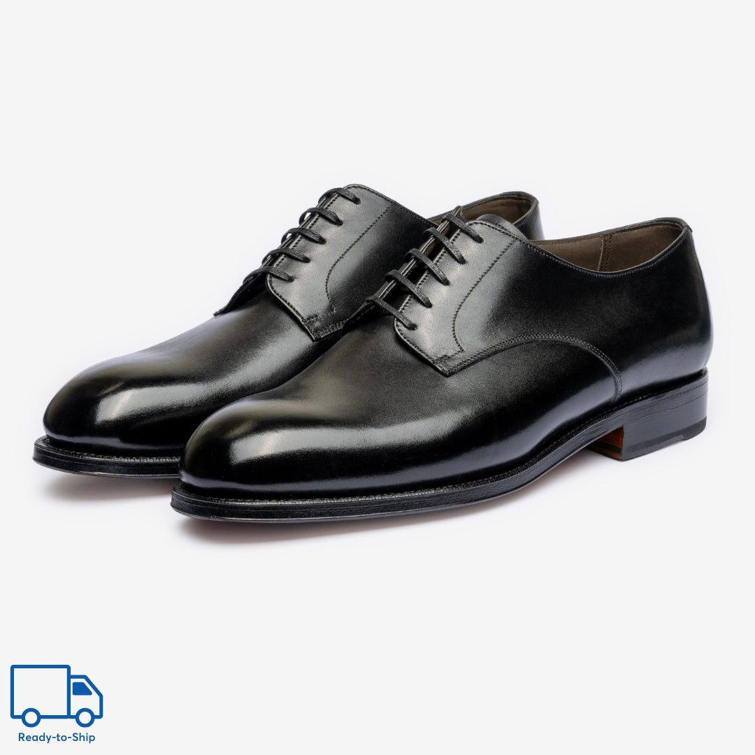Plain Derby - Black - Char Last - RTW – Bridlen
