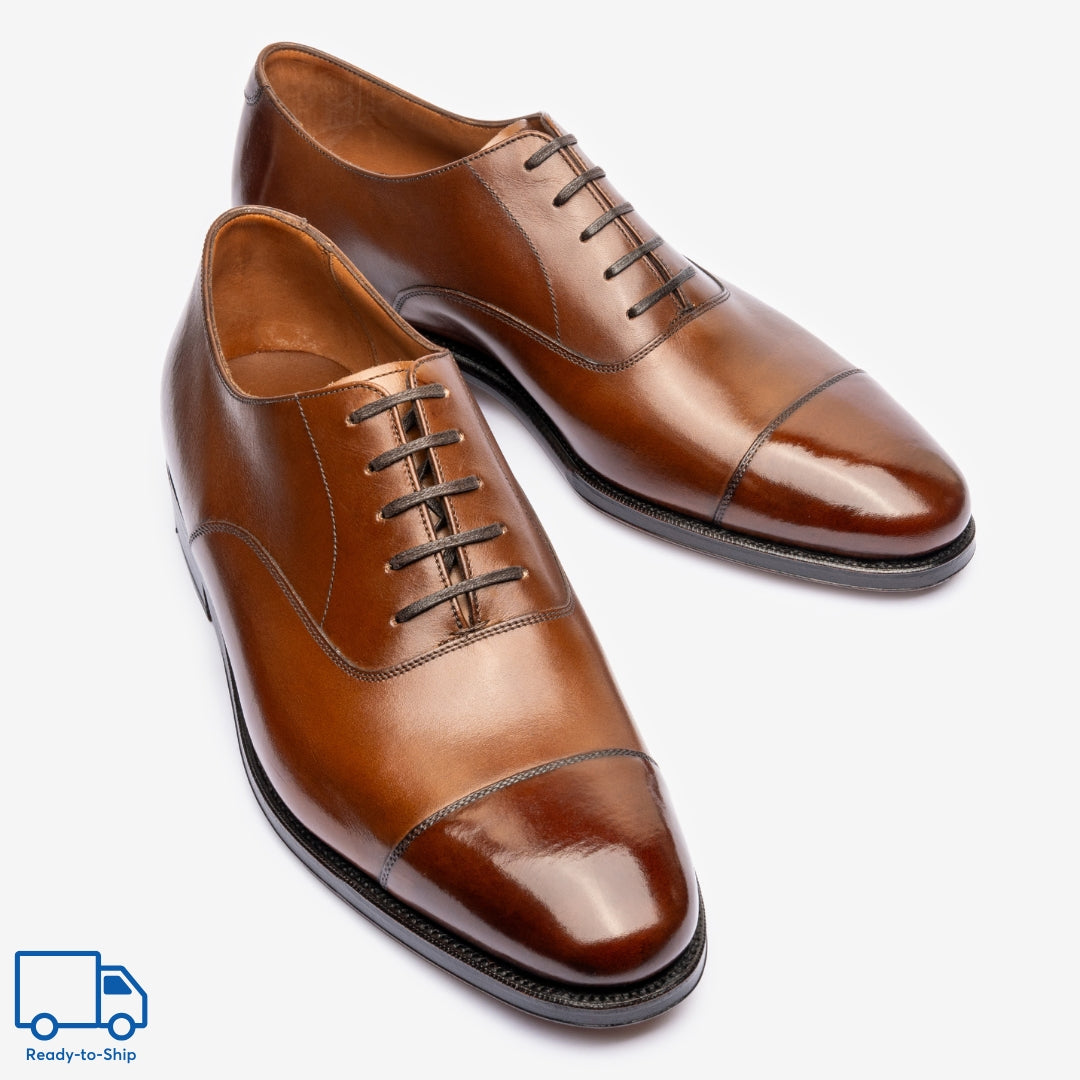 Straight Tip Oxford - Brown - Zip Last - RTW