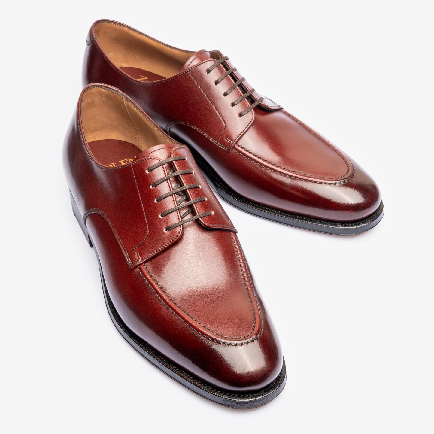 U-Tip Derby - Burgundy - Chip Last