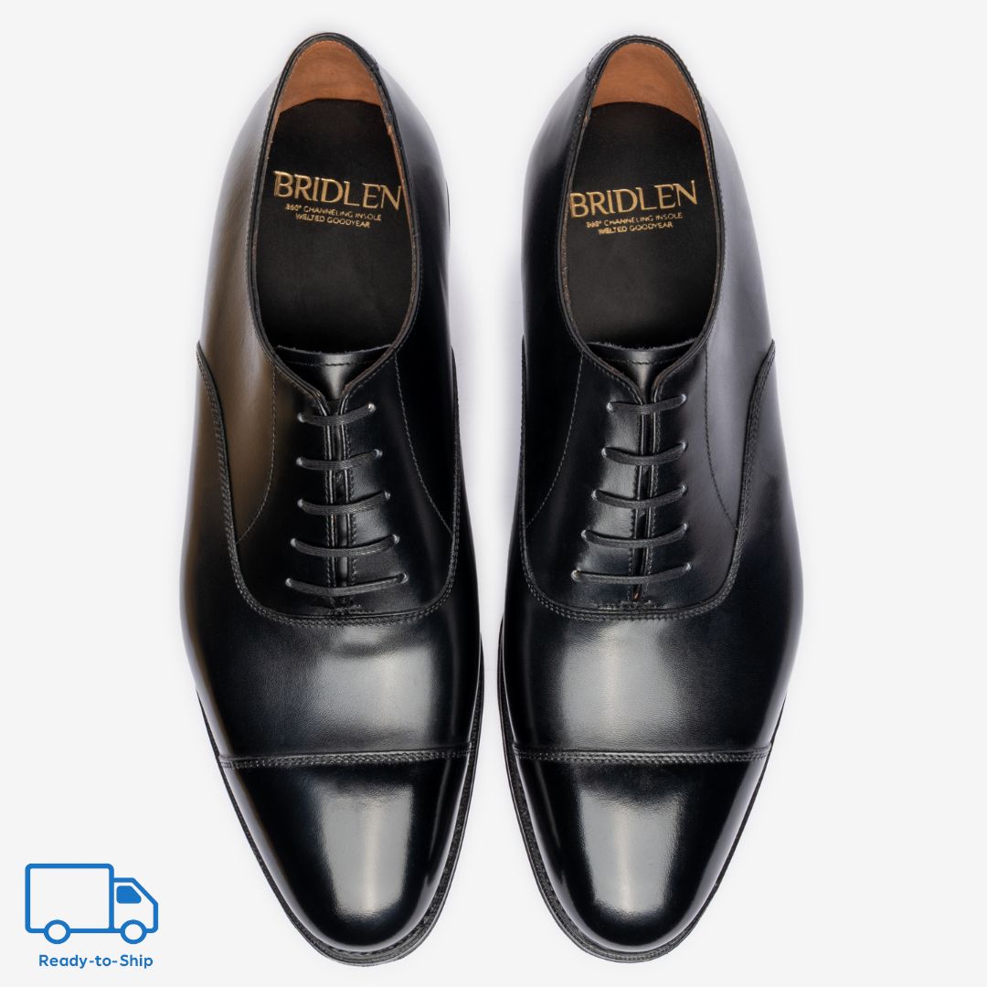 Straight Tip Oxford | Black - Zip Last