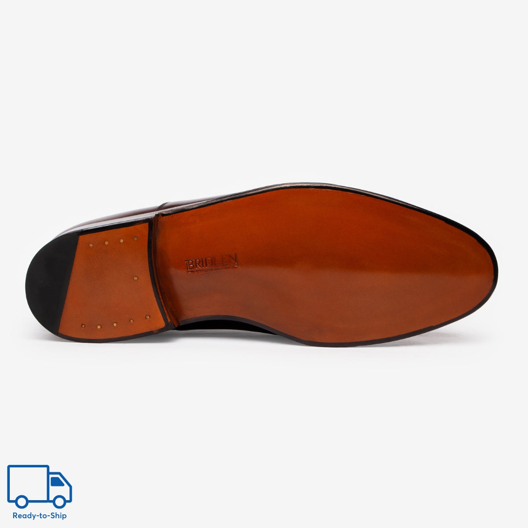 Straight Tip Oxford |  Bitter Choco - Zip Last