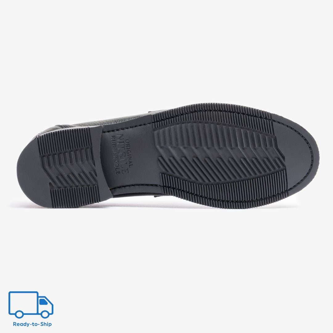 Unlined Moccasin |  Noir - Armin Last