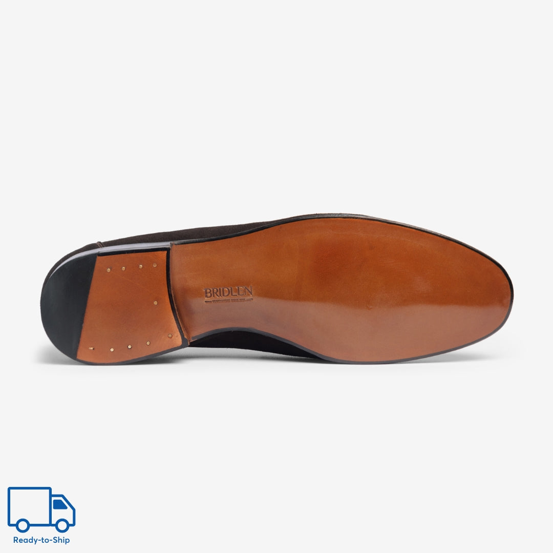 Unlined Penny Loafer Ii |  Bitter Choco - Rufer Last - Janus Calf