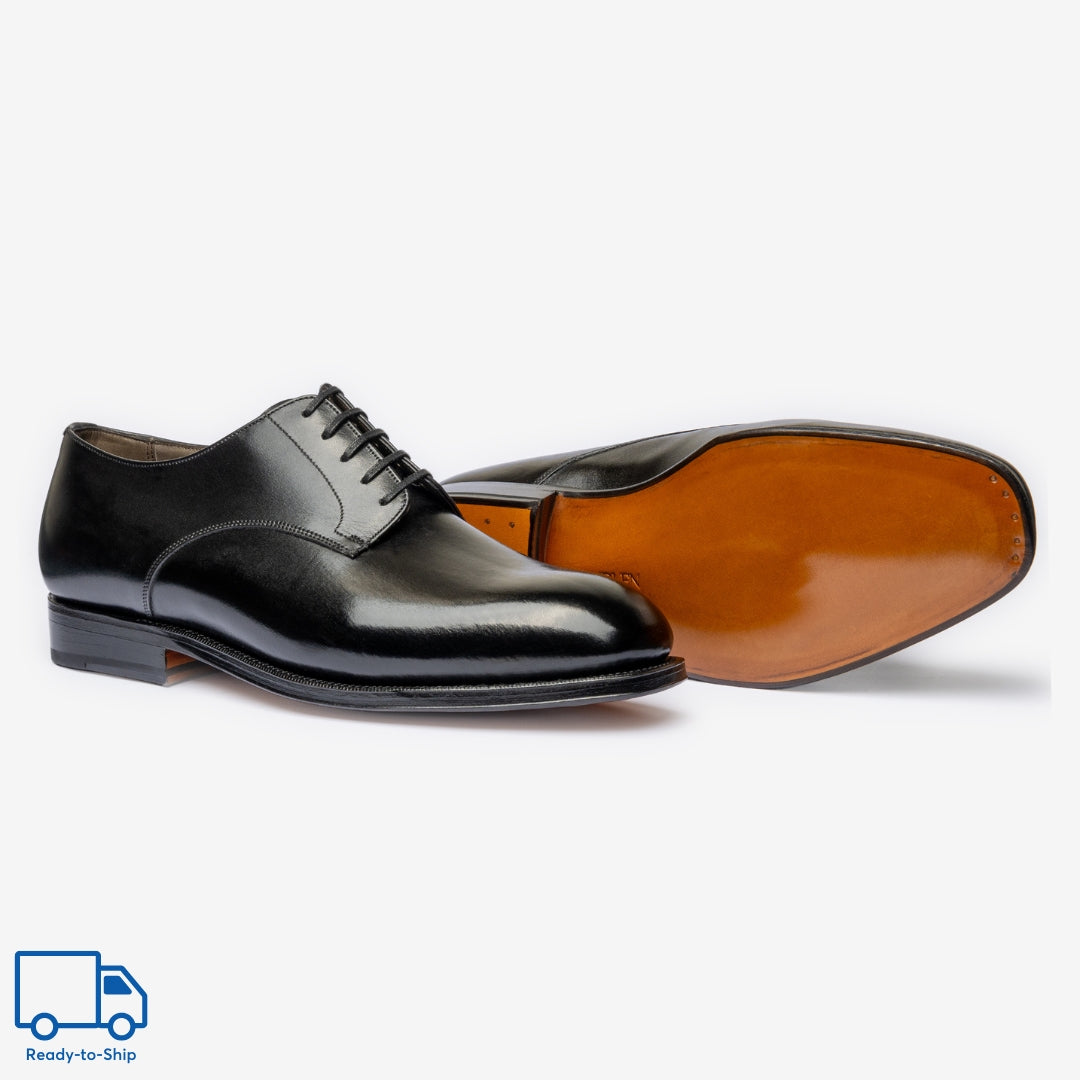 Plain Derby |  Black - Char Last