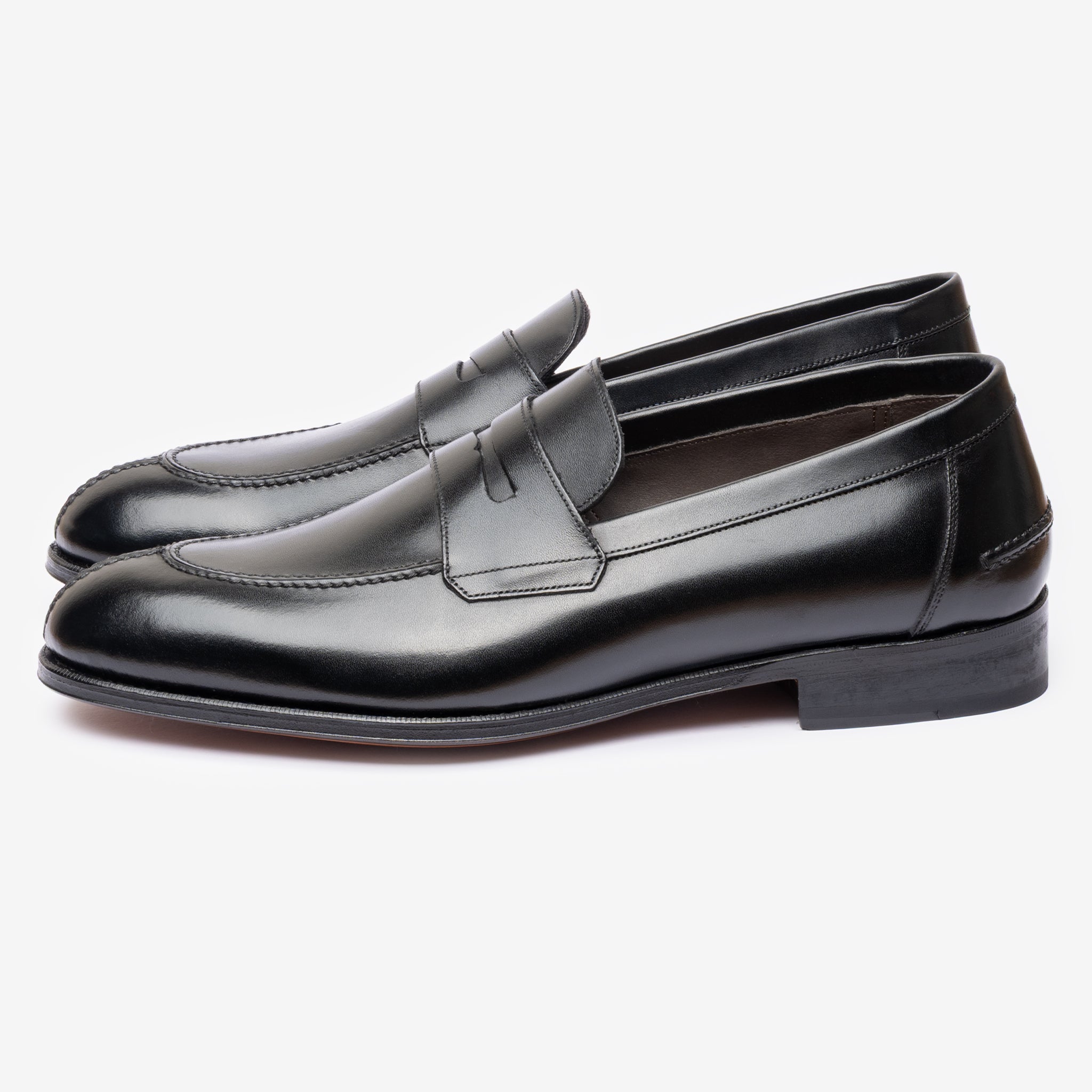 Y-Tip Penny Loafer - Black - Blake Line | Tip Penny Loafer - Black - Blake Line
