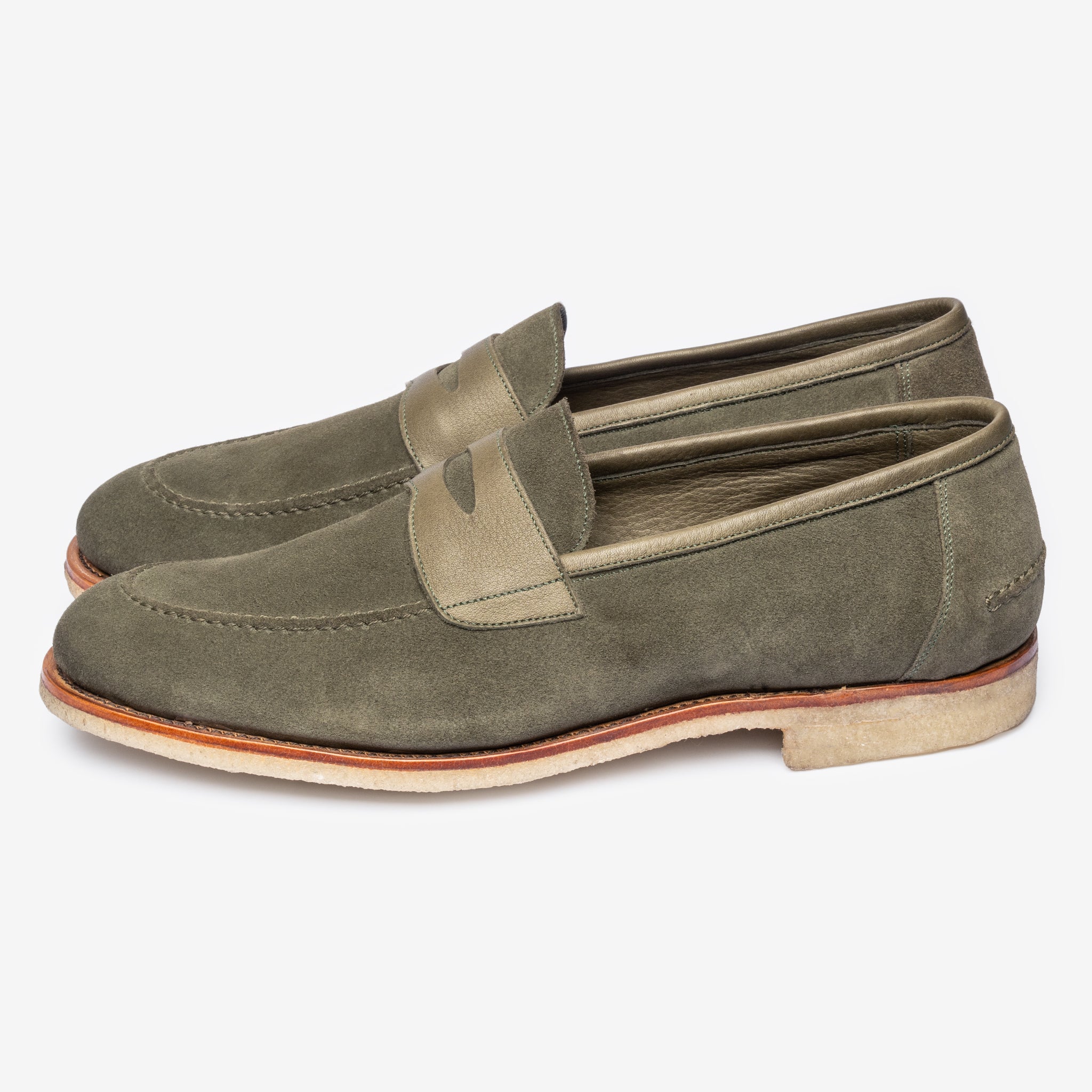 Unlined Penny Loafer Ii |  Loden - Rufer Last - Janus Calf