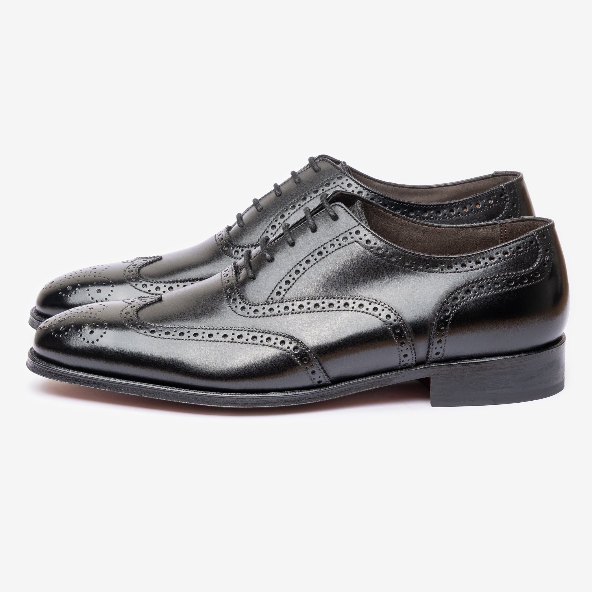 Wingtip Oxford |  Black - Blake Line