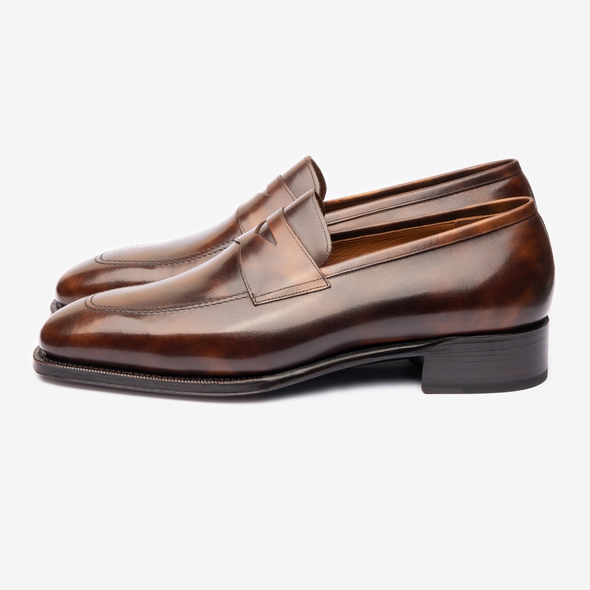 Penny Loafer |  Brown Museum calf - Deer Last - Founders 25