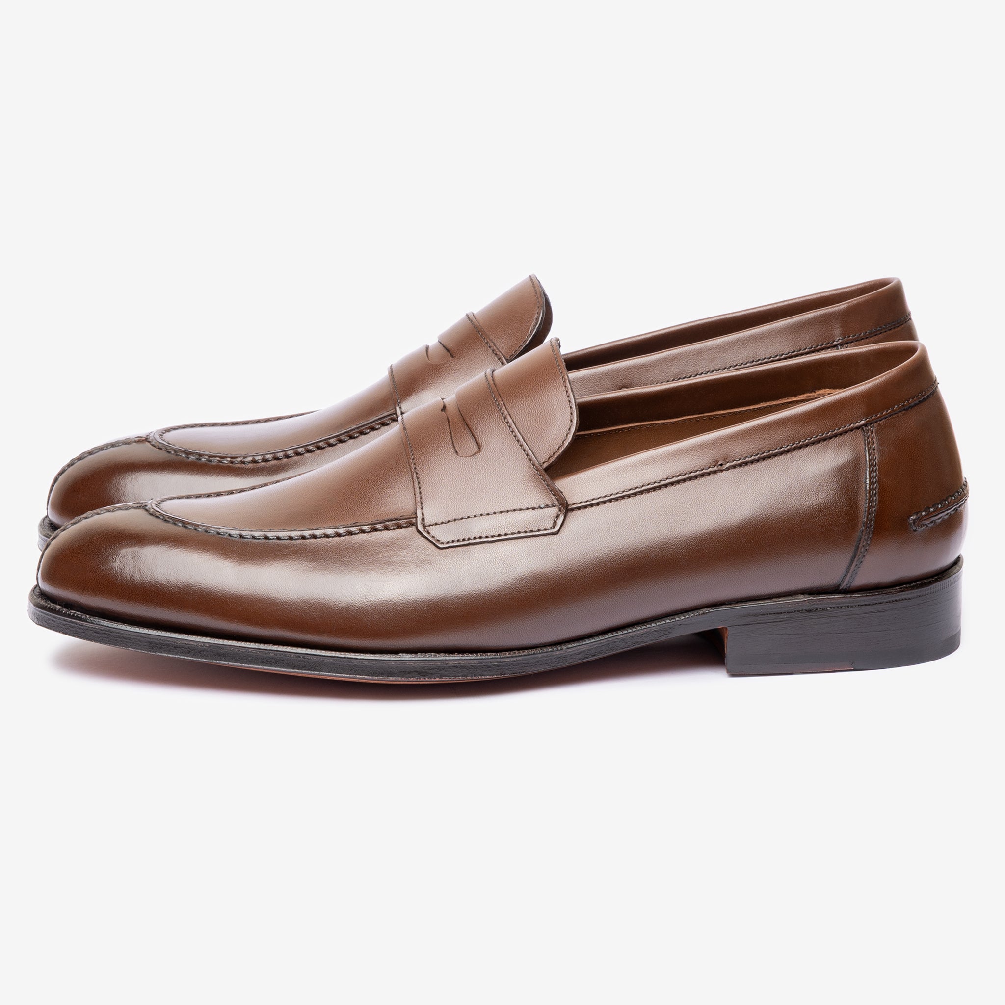 Y-Tip Penny Loafer - Brown - Blake Line | Tip Penny Loafer - Brown - Blake Line