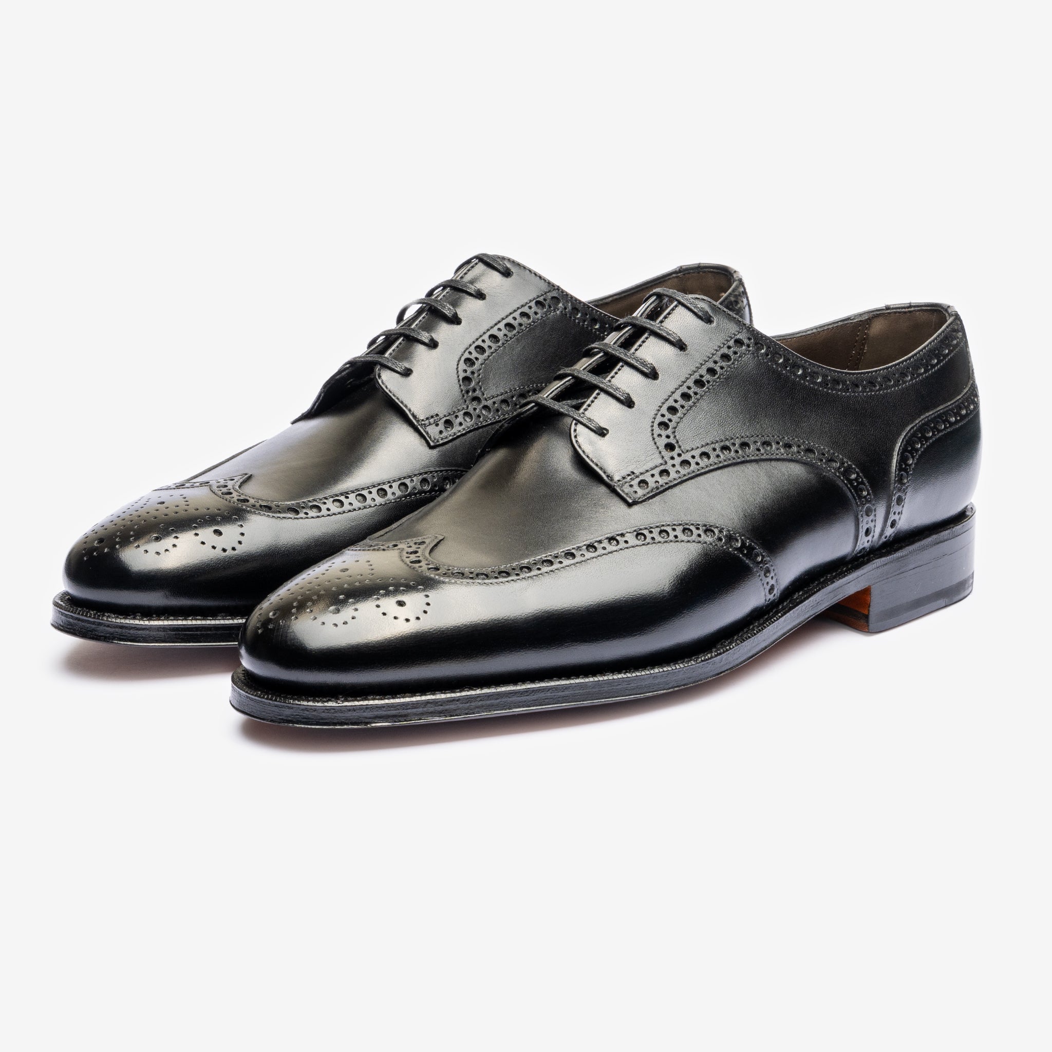 Wingtip Derby |  Black - Zip Last