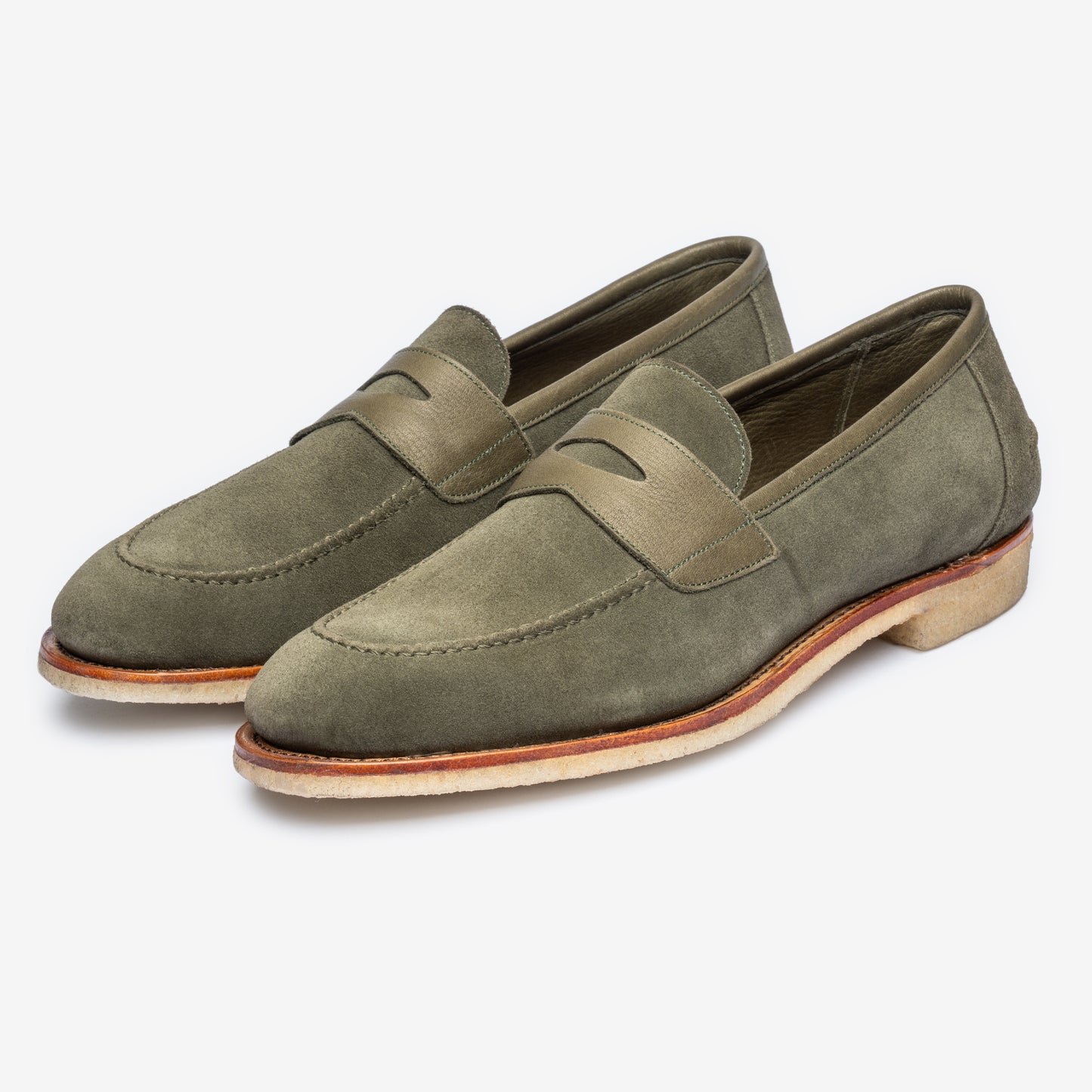 Unlined Penny Loafer II - Loden - Rufer Last - Janus Calf