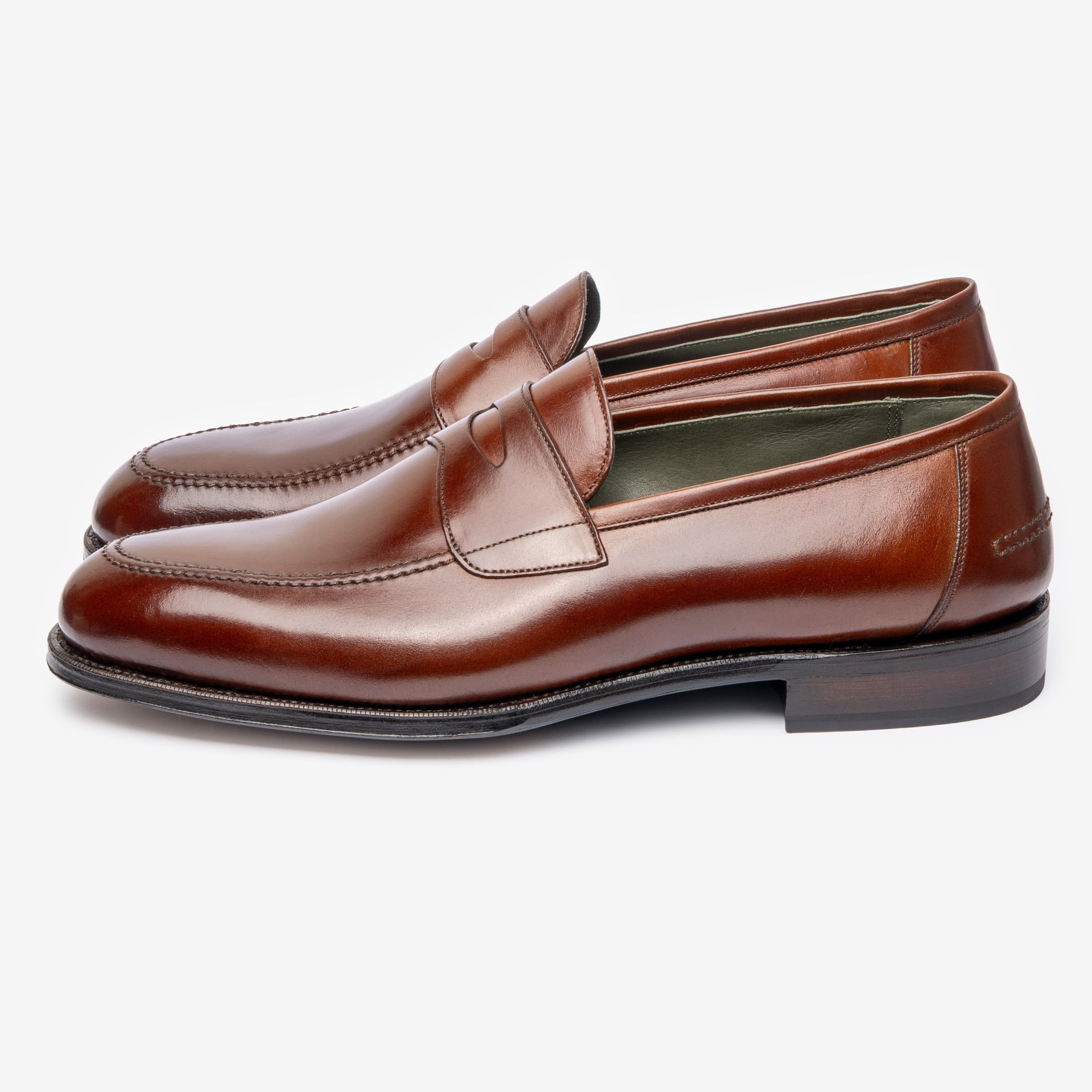 Penny Loafer Ii |  Cognac Shell Cordovan - Rufer Last