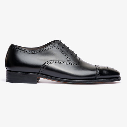 Semi Brogue Oxford - Black - Blake Line