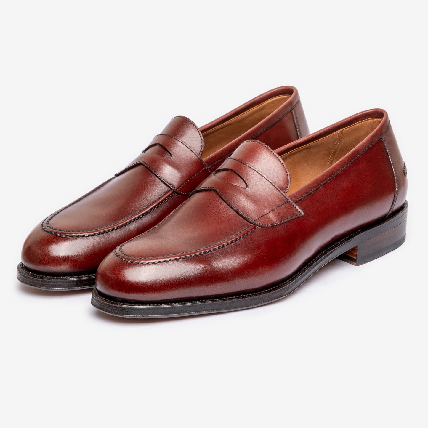Penny Loafer II - Burgundy - Rufer Last
