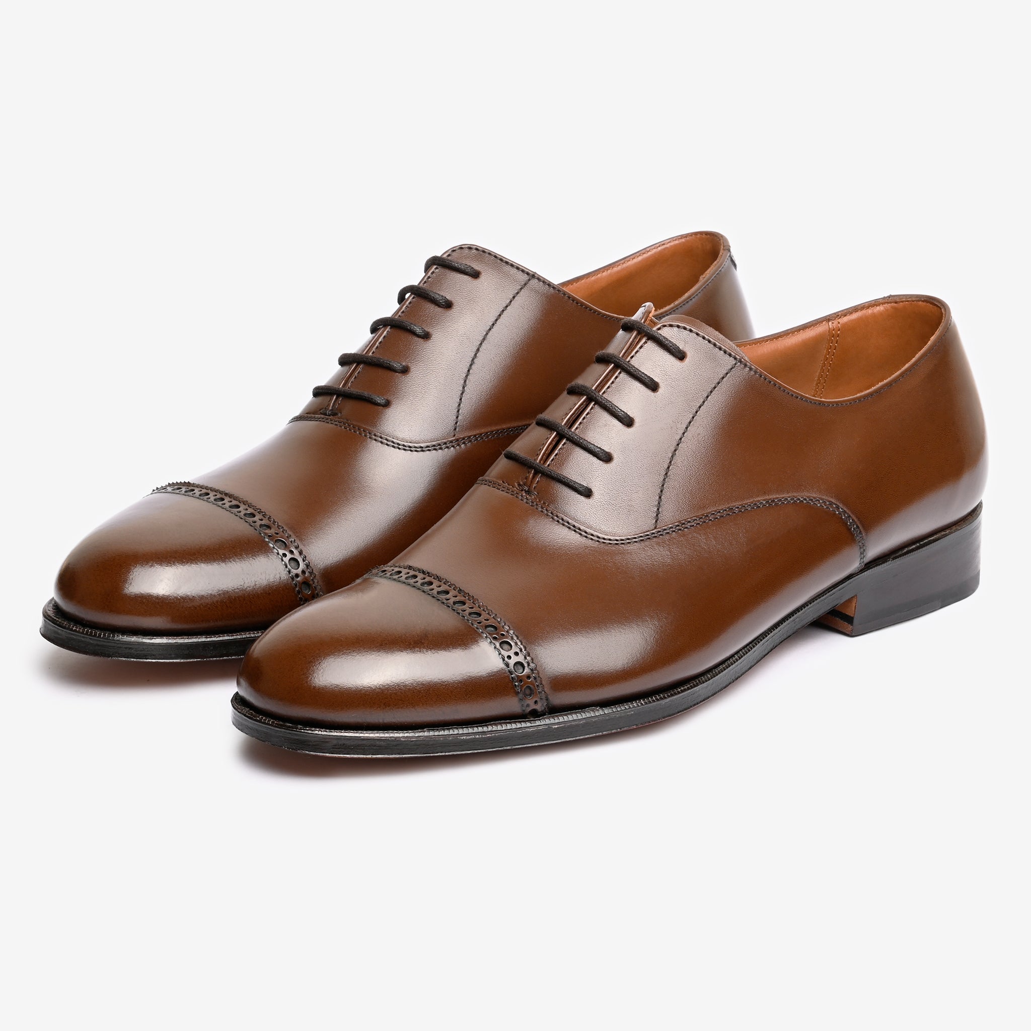 Punch Cap Oxford |  Brown - Blake Line