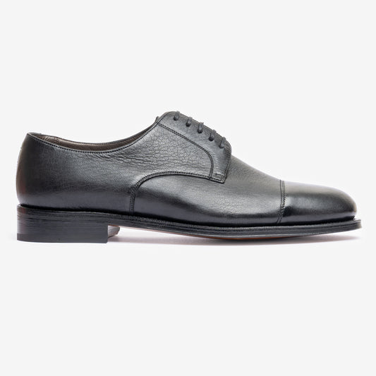 Cap Toe Derby - Black Deer Leather - Rui Last