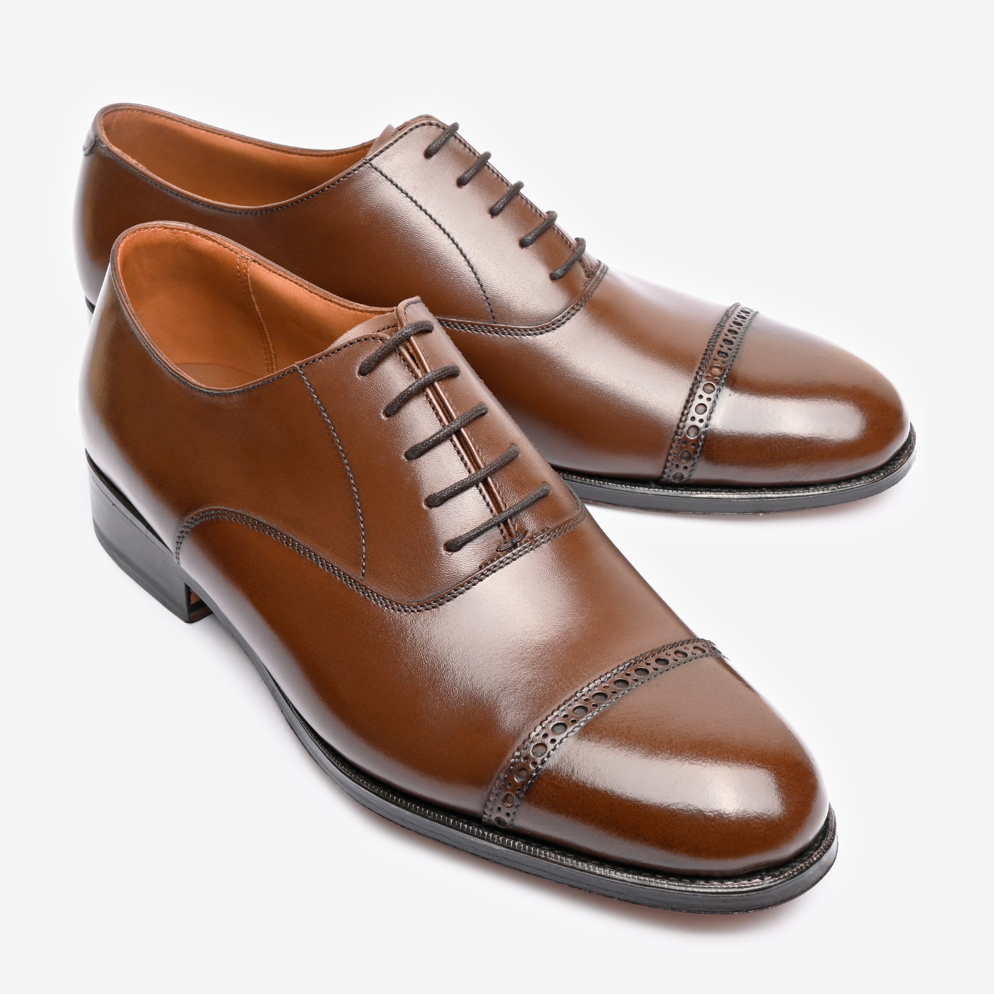 Punch Cap Oxford |  Brown - Blake Line