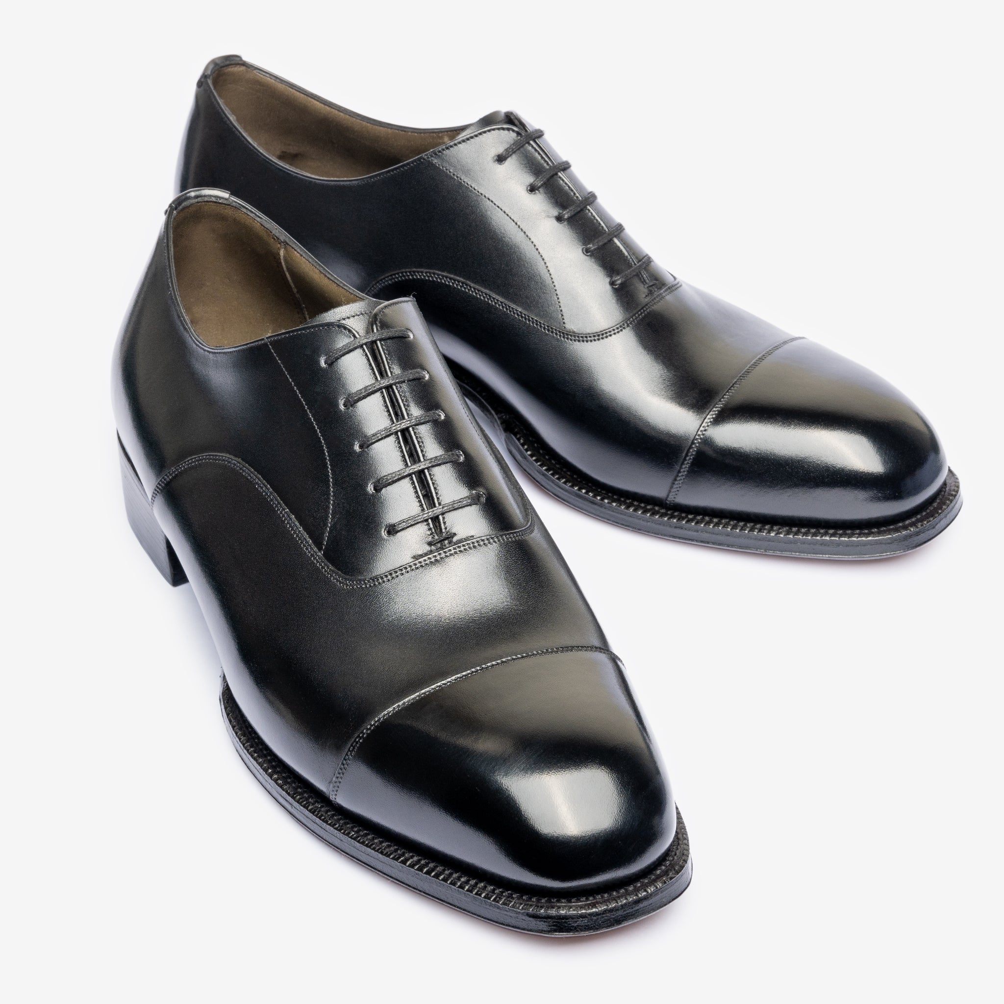 Straight Tip Oxford |  Black - Char Last - Founders 25