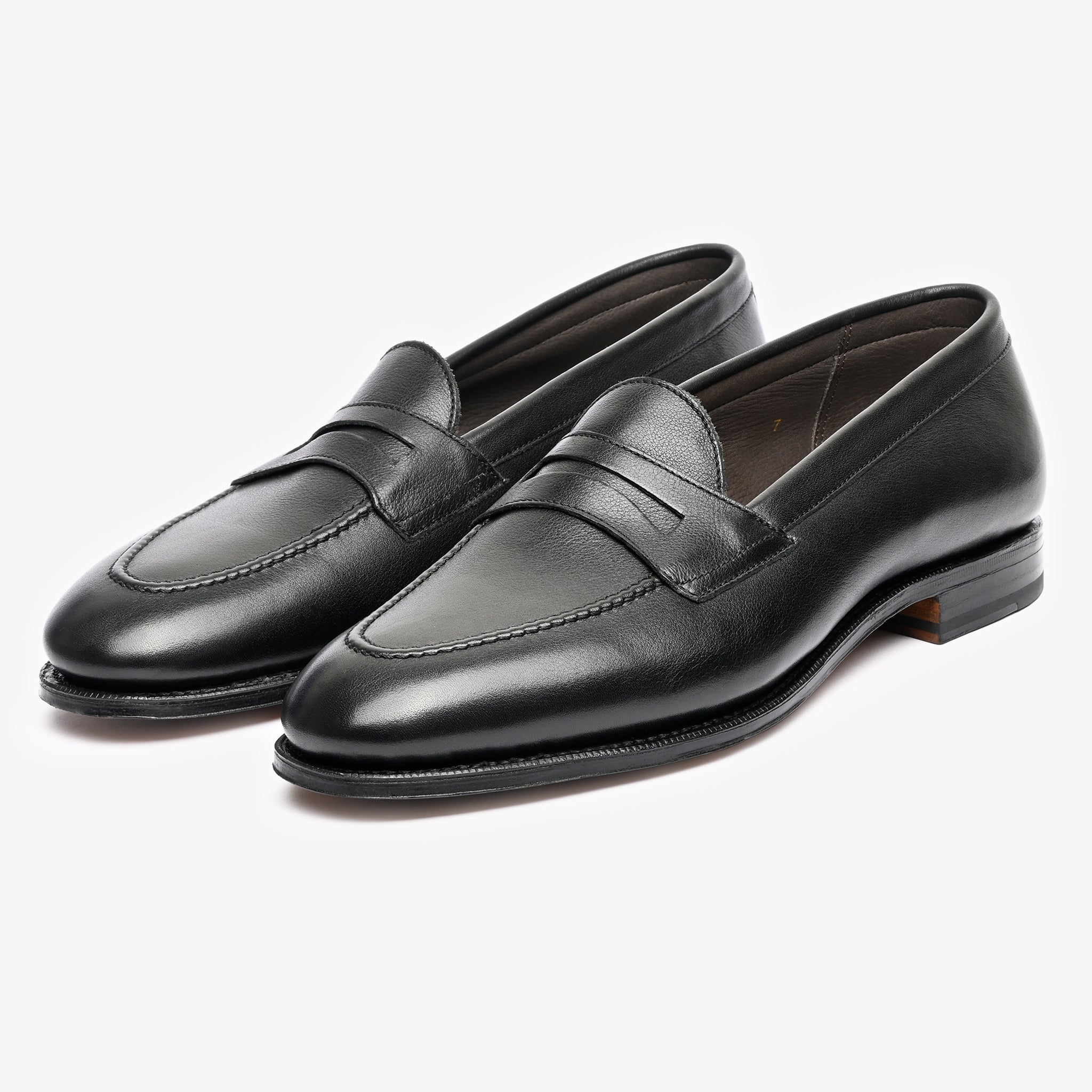 Prep Loafer |  Black Rusticalf - Rufer Last