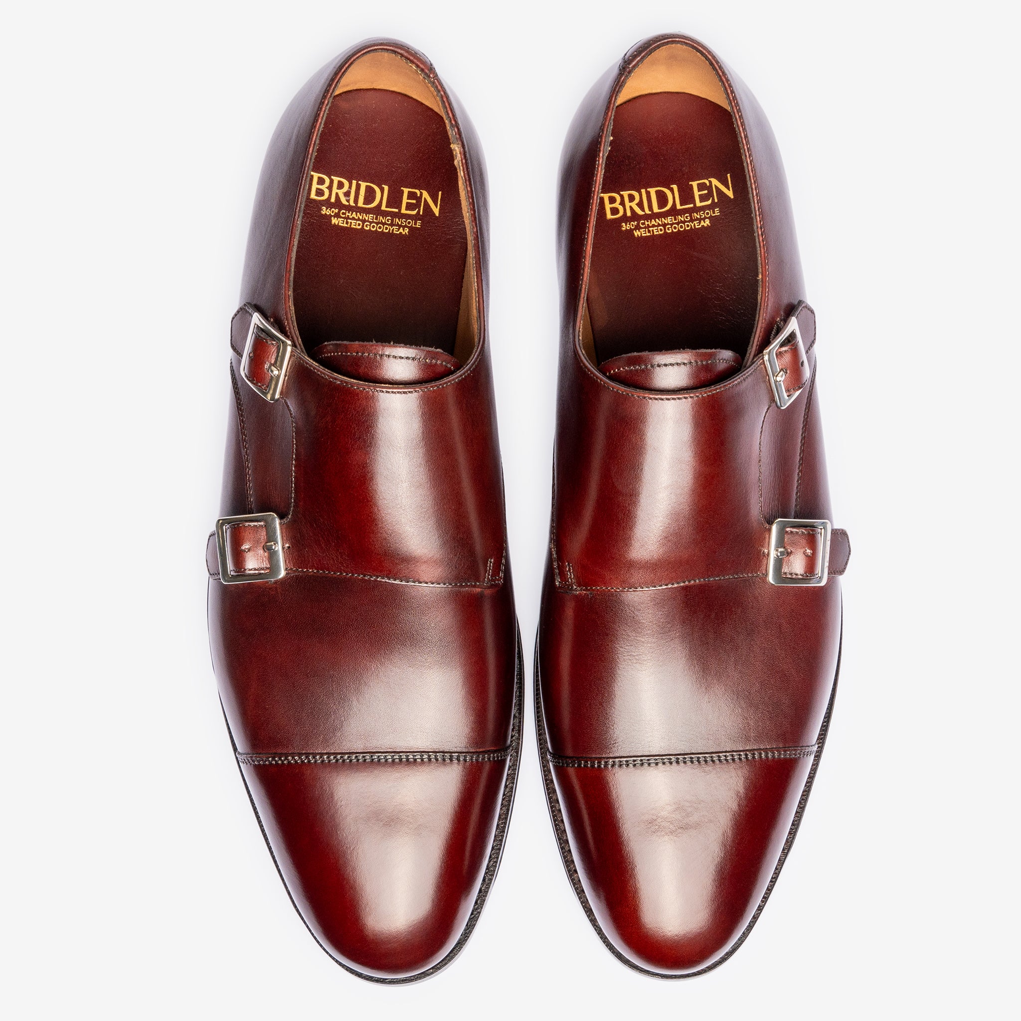 Double Monk - Burgundy - Zip Last – Bridlen
