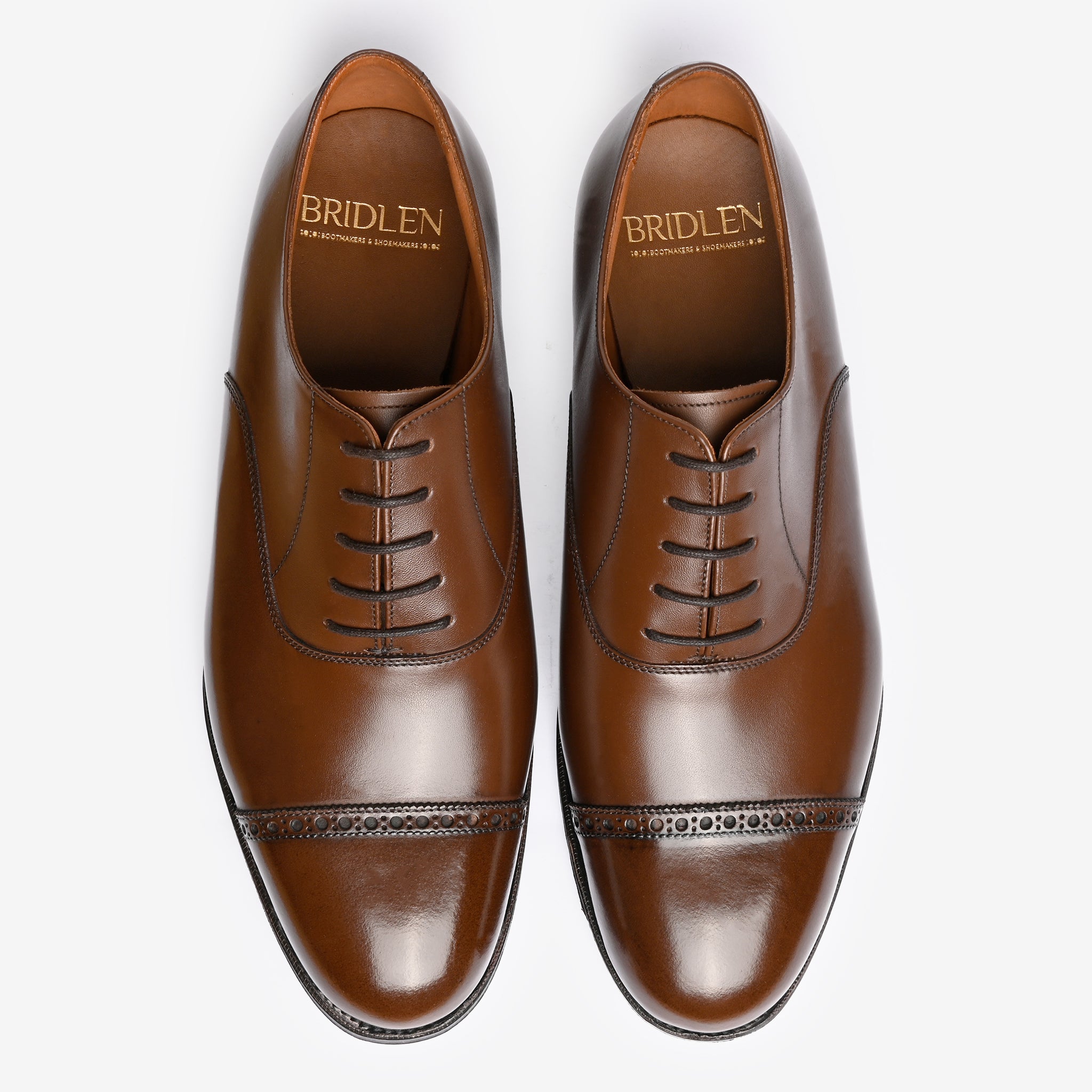 Punch Cap Oxford |  Brown - Blake Line