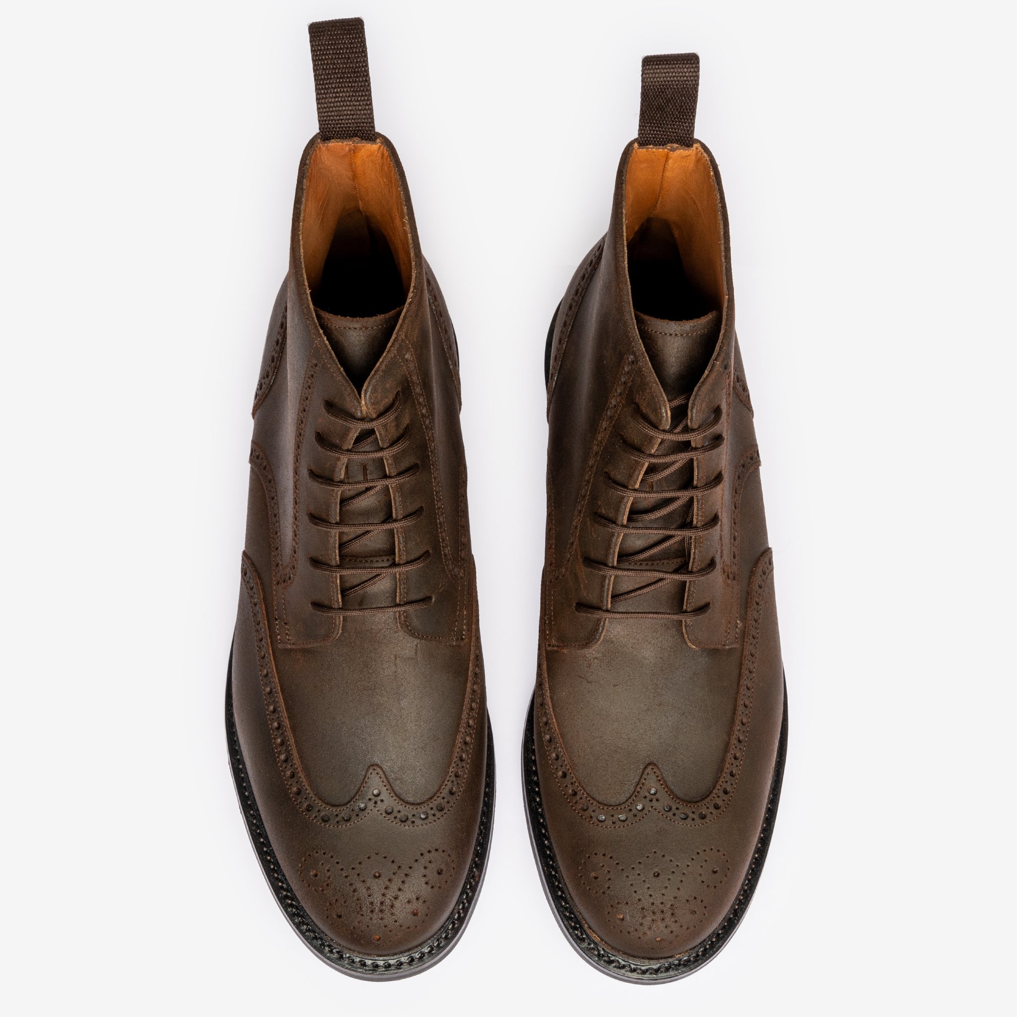 Wingtip Boot |  Waxy Commander Brown - Saga Last