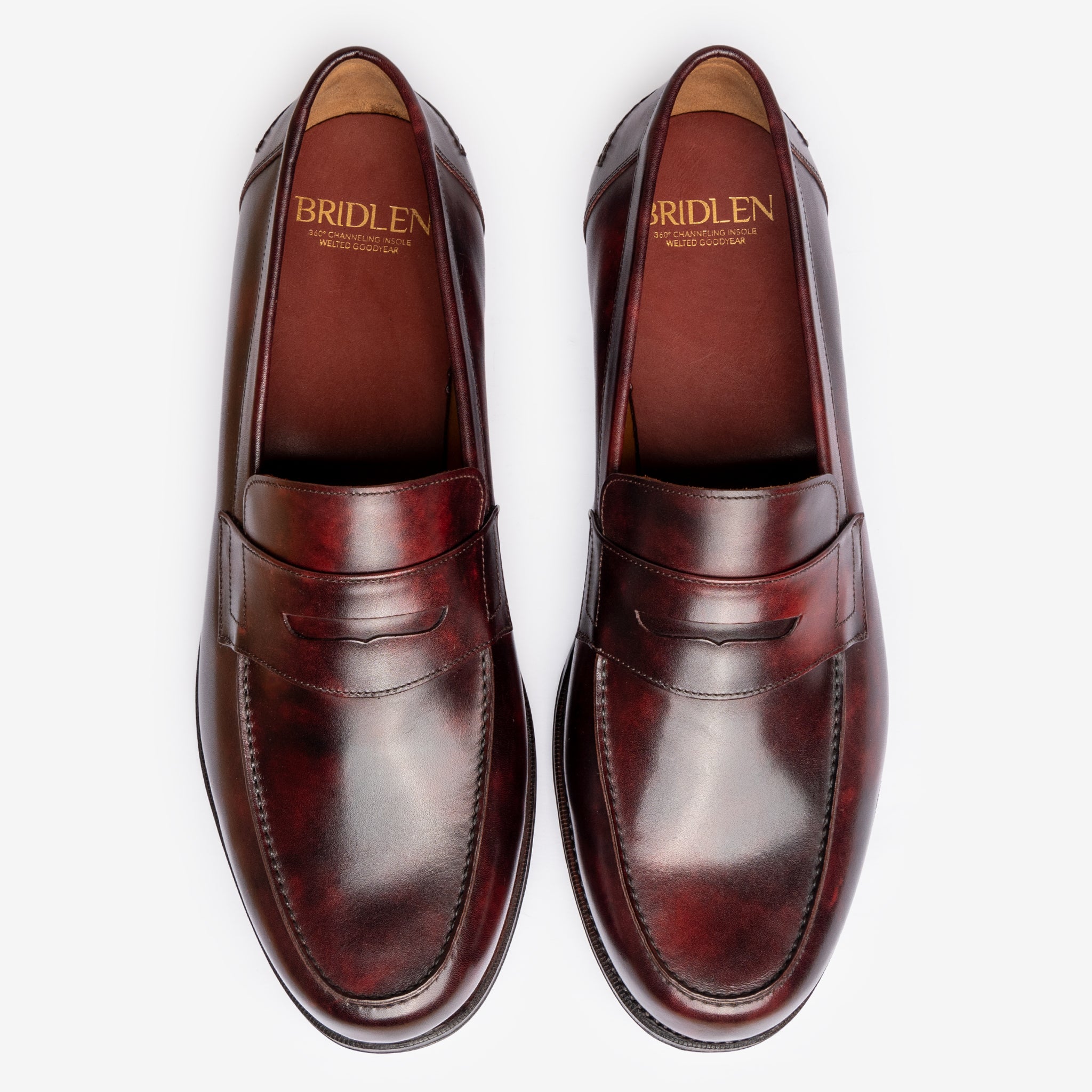 Moccasin |  Burgundy Museum Calf - Armin Last