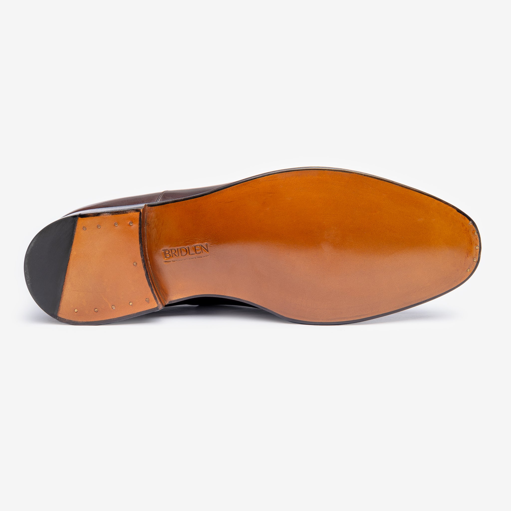 Straight Tip Oxford |  Brown Museum Calf - Chip Last