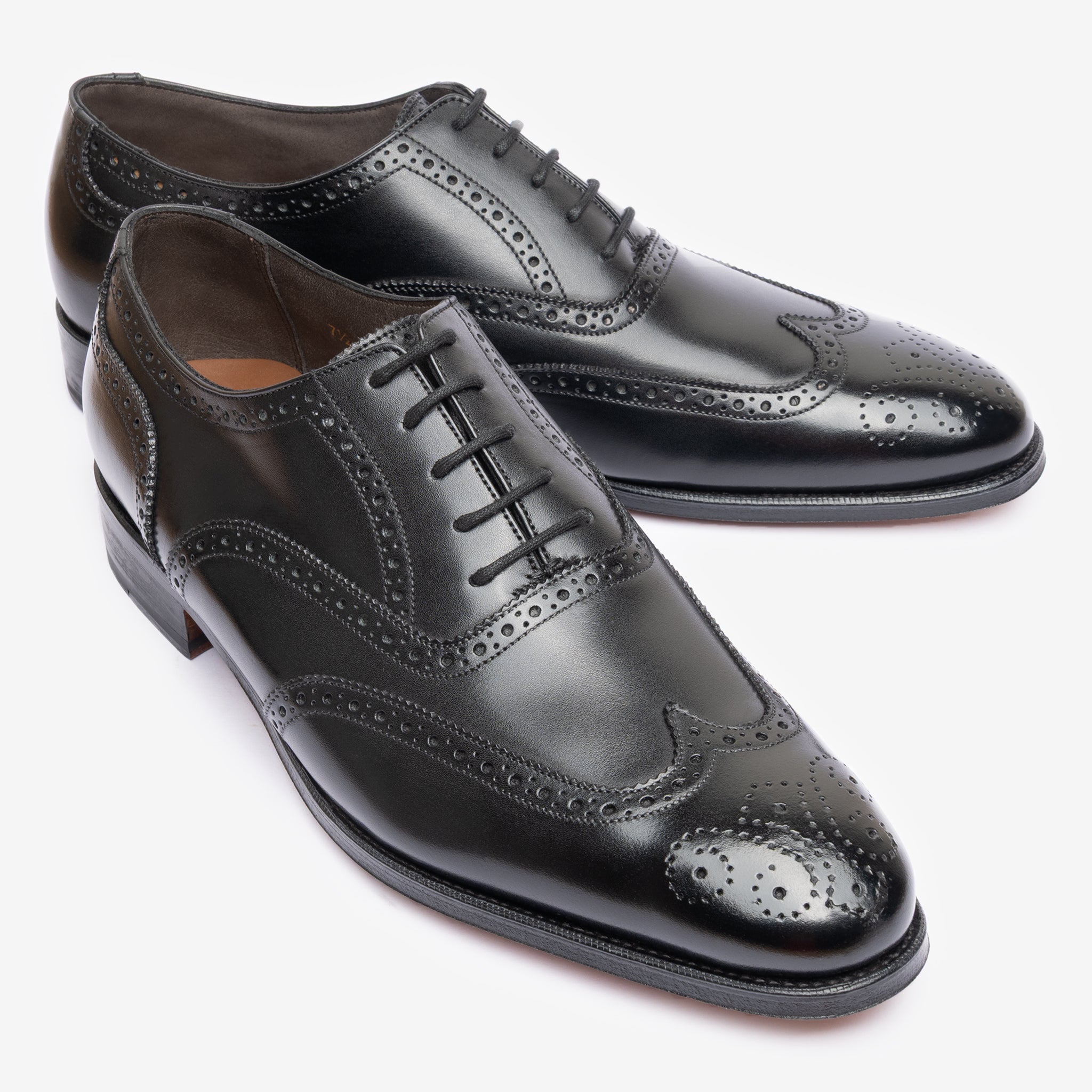 Wingtip Oxford |  Black - Blake Line