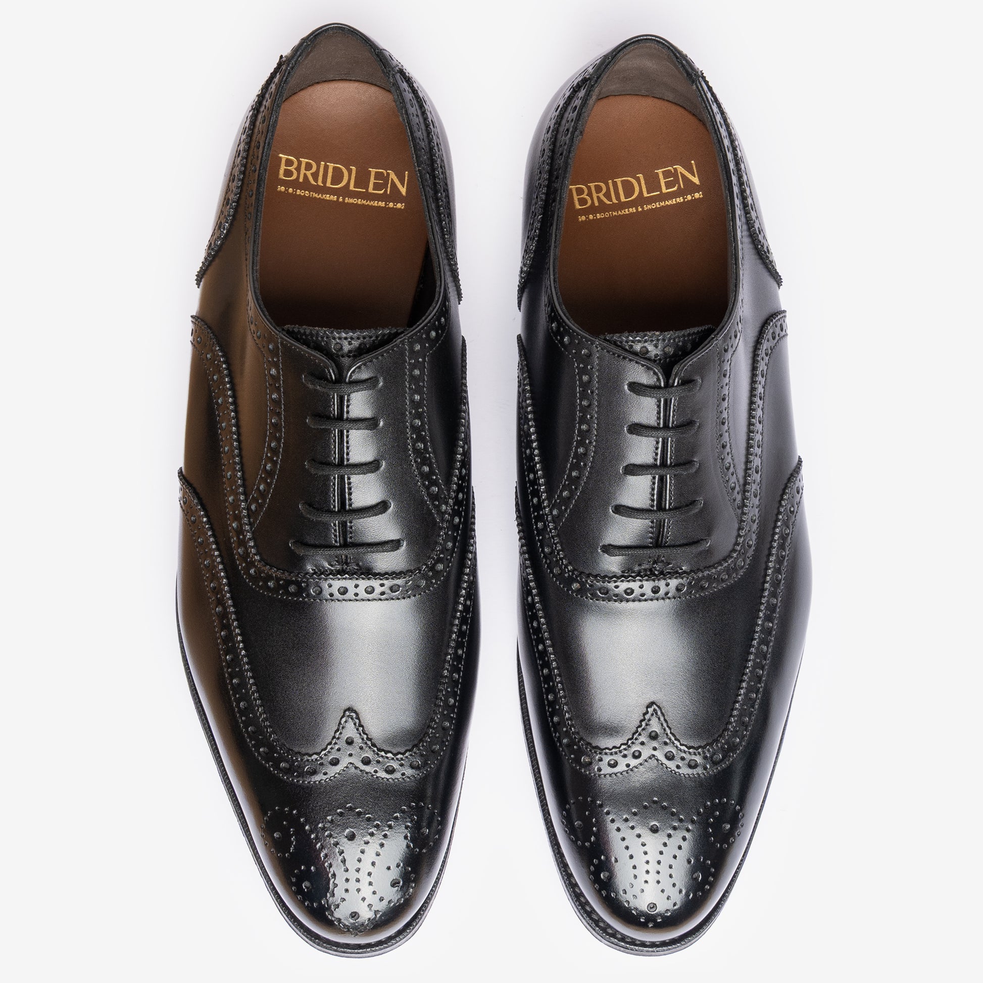 Wingtip Oxford - Black - Blake Line  Bridlen