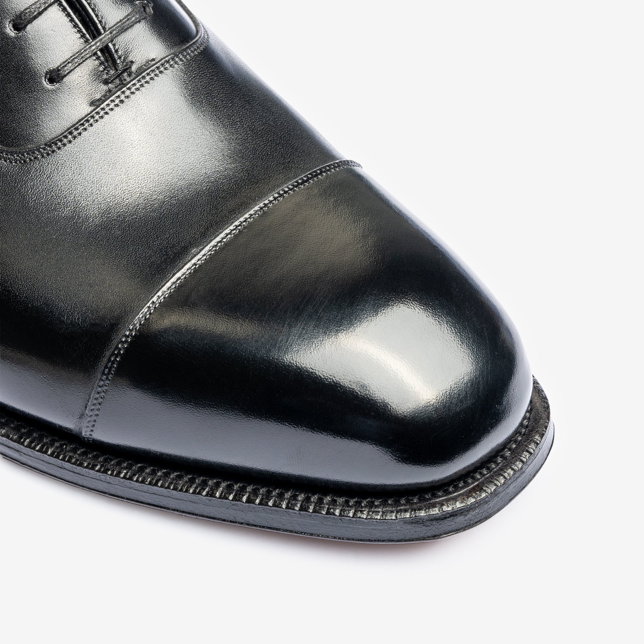 Straight Tip Oxford |  Black - Char Last - Founders 25
