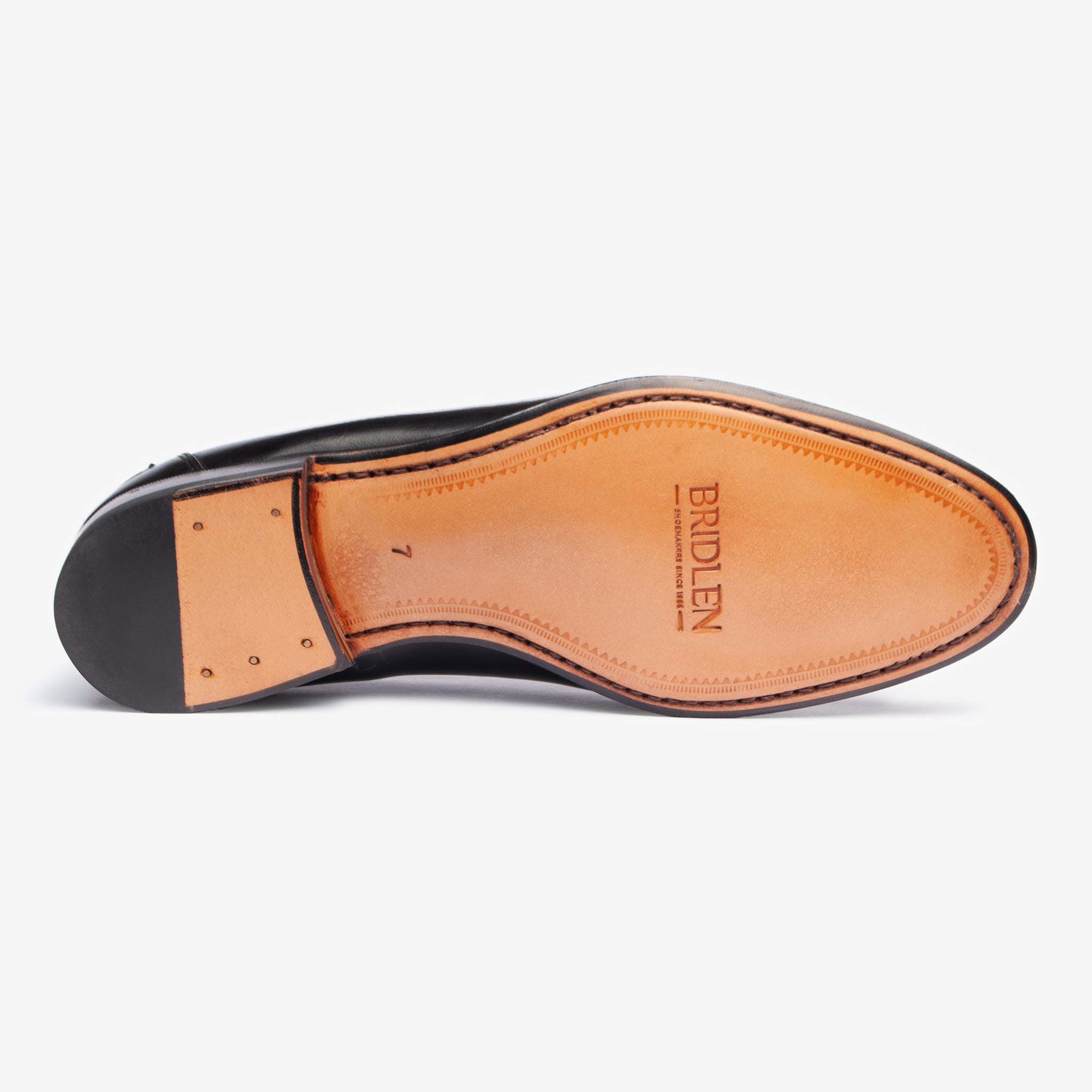 Punch Cap Oxford |  Black - Mod Last - Blake Line